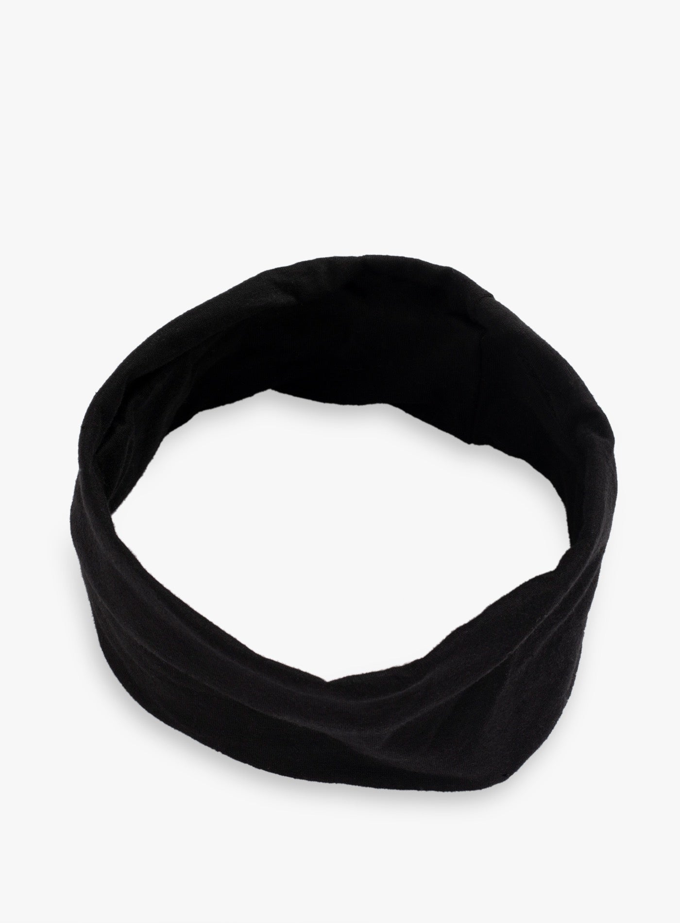 Fascia Per Capelli Nera Minimalista - Cerchietto Corona In Cotone E Plastica, Circonferenza 37cm - Foto 9