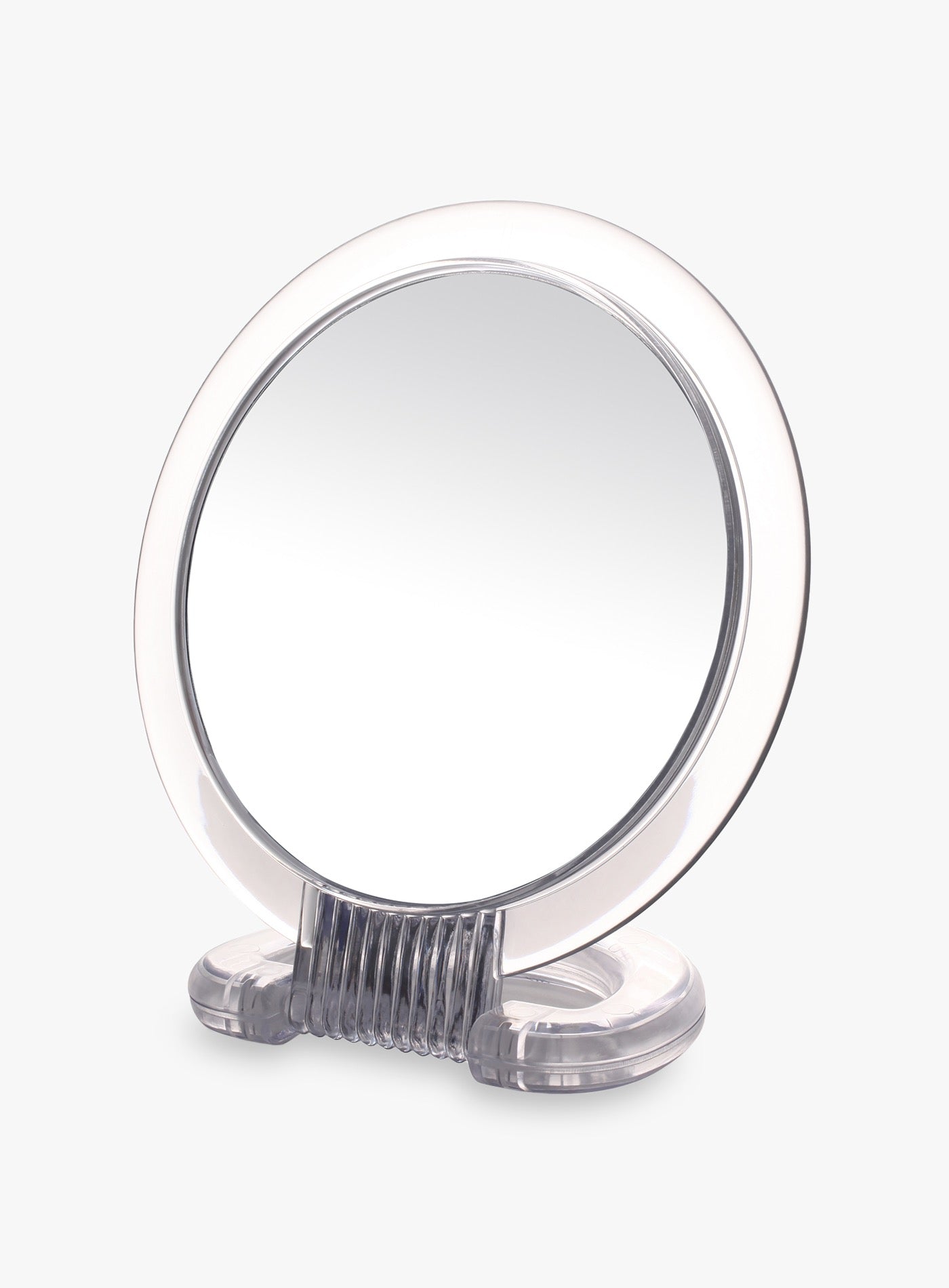 Specchio Vintage Da Tavolo A Doppia Faccia Con Cornice In Metallo Floreale - Girevole 360° Per Trucco E Toeletta, Finitura Argento