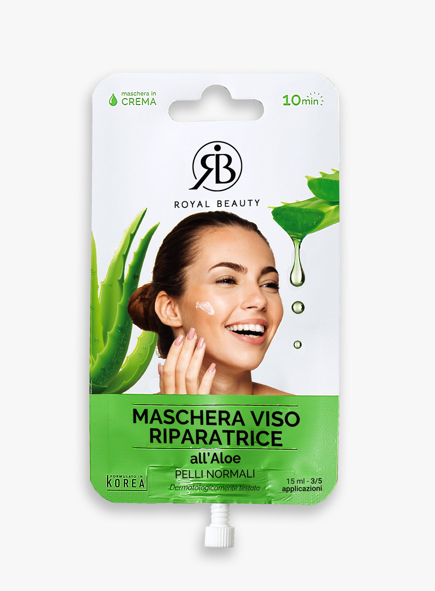 Repair-Gesichtsmaske mit Aloe ✭ Königliche Schönheit