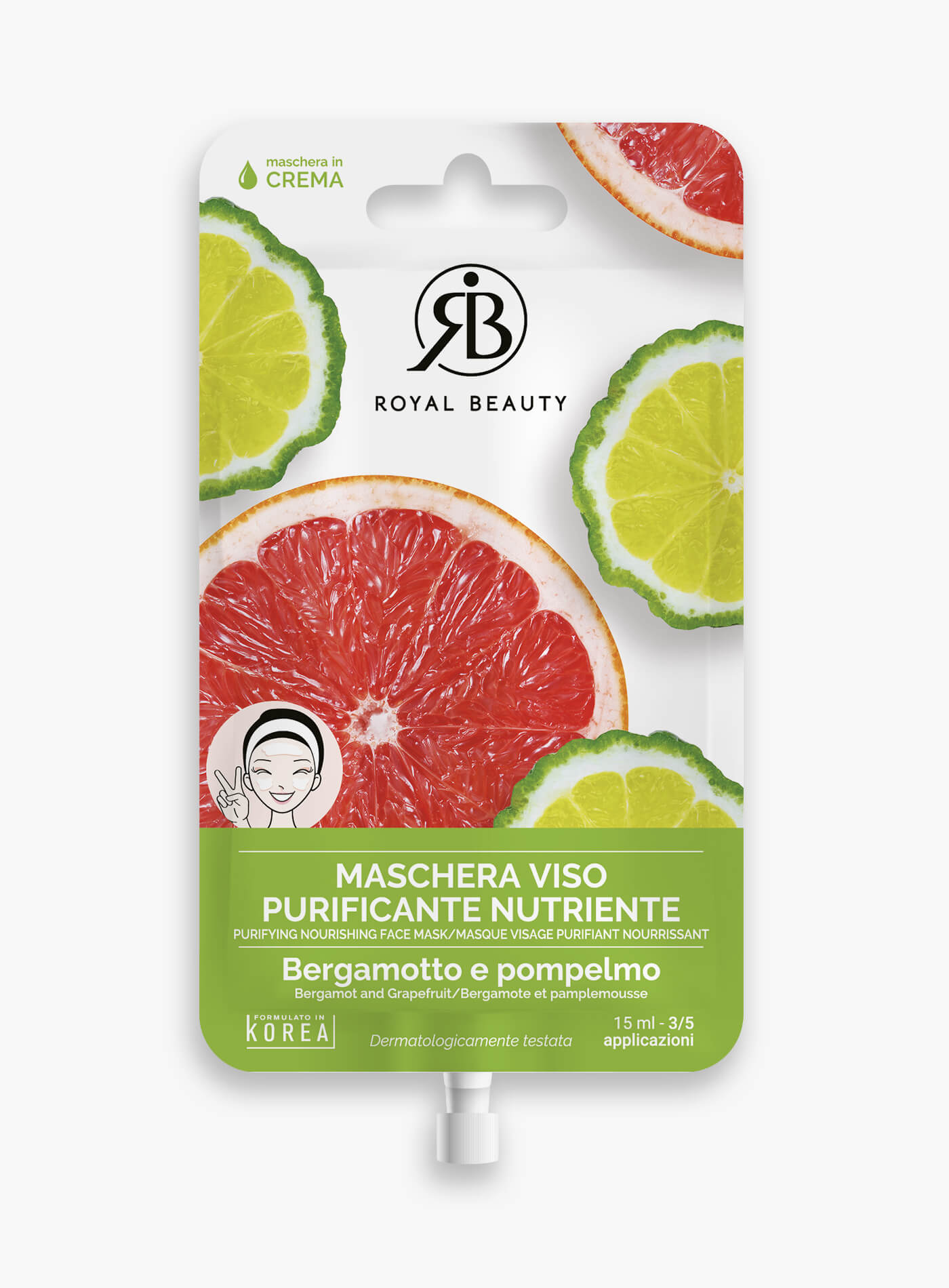Gesichtsmaske Bergamotte und Grapefruit -  | Royal Beauty