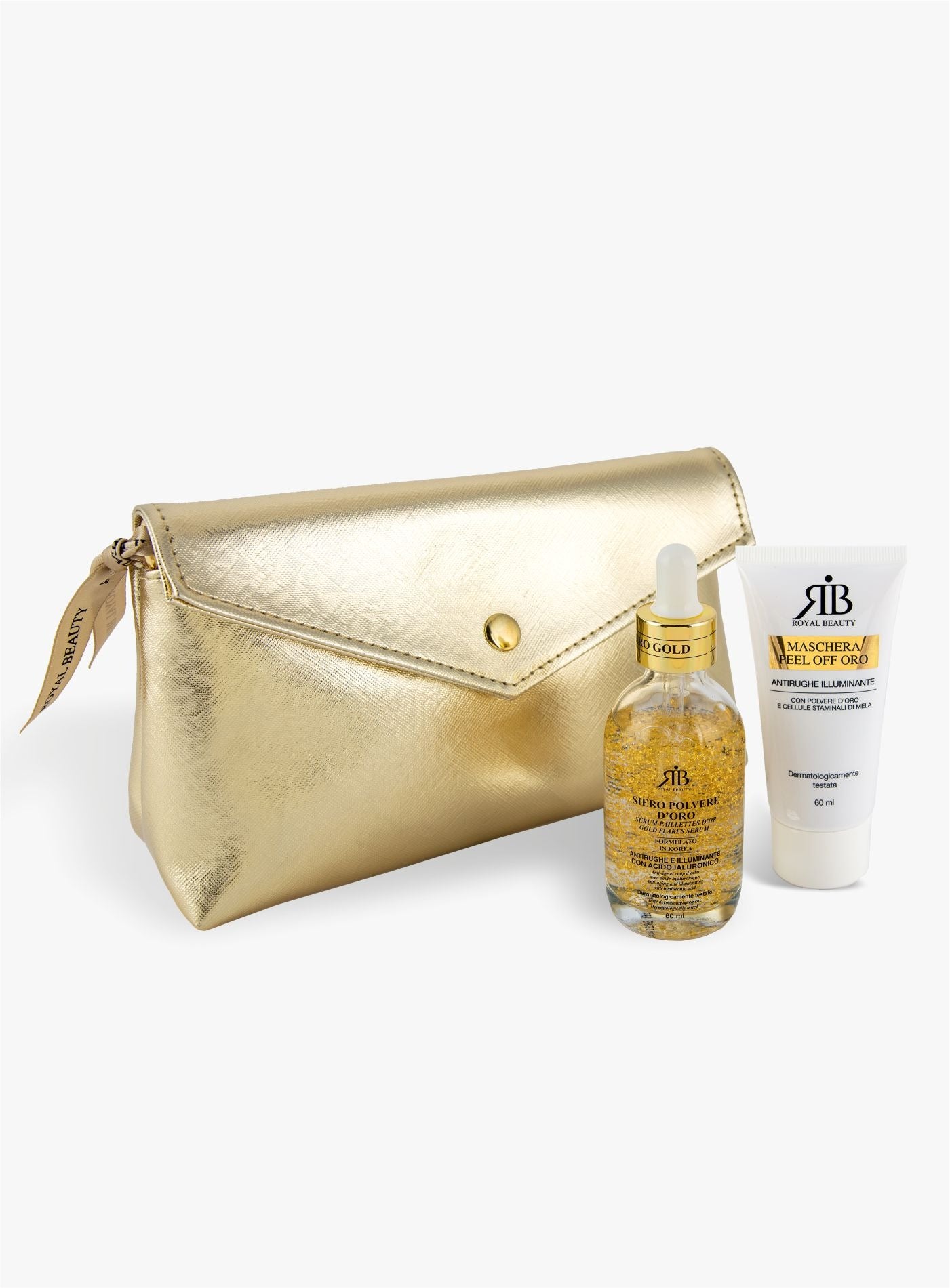 Pochette con siero polvere oro e peel-off -  | Royal Beauty