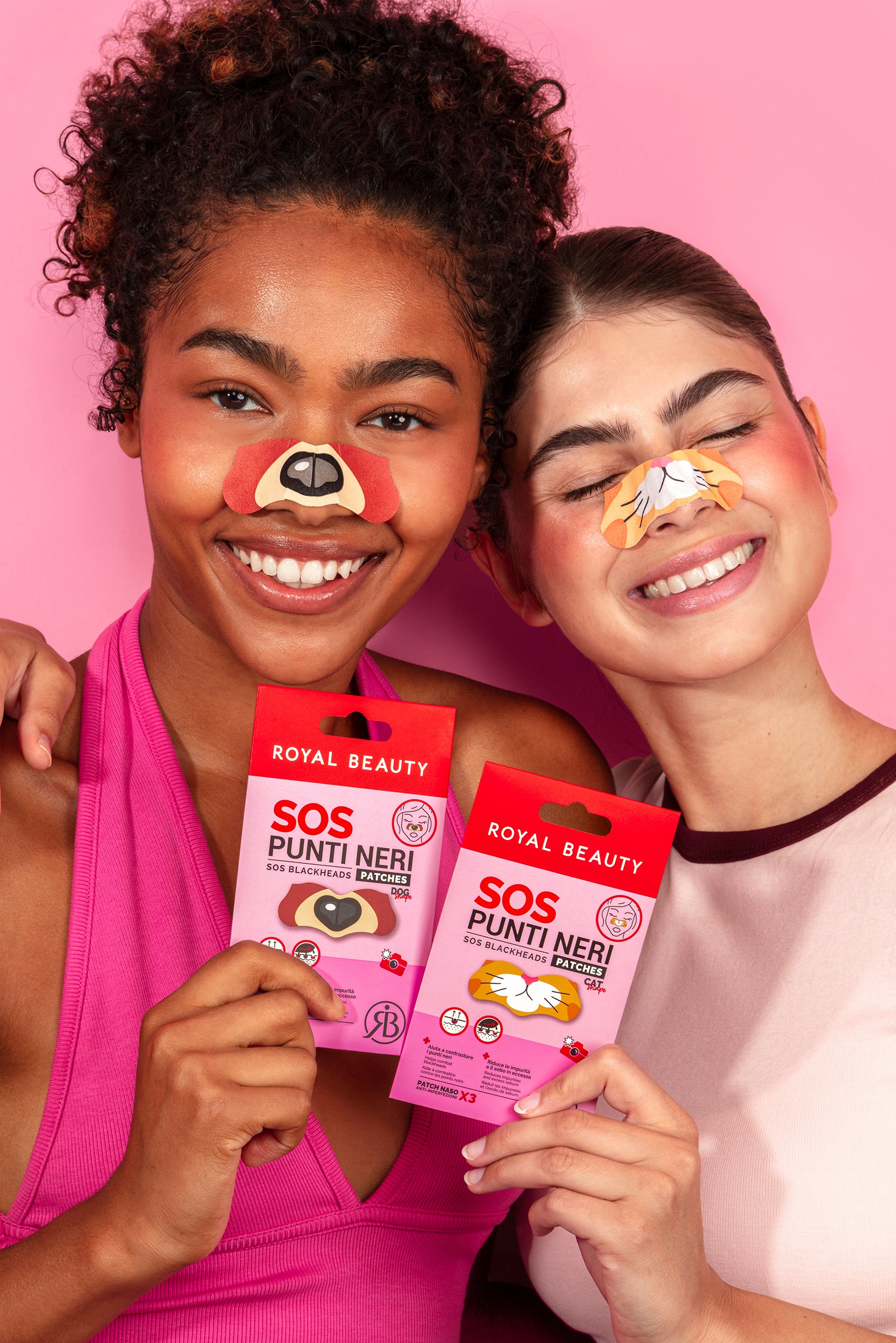 Patch Naso Anti-Imperfezioni Cat Shape SOS Punti Neri | 3 Patch | Royal Beauty