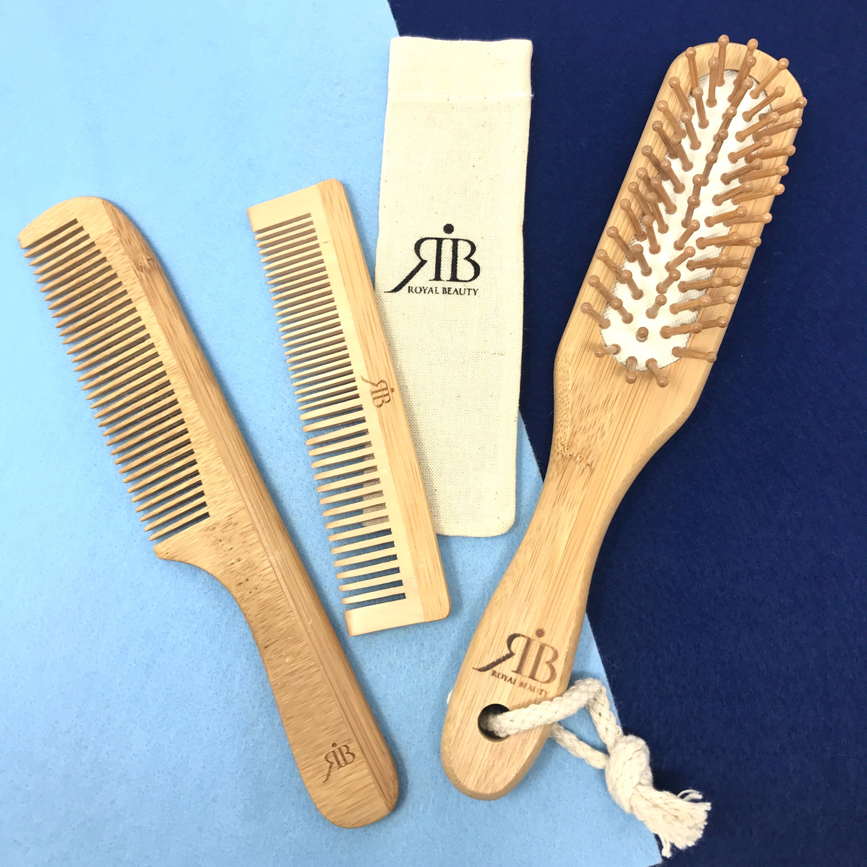 Spazzola in bambù rettangolare piccola | Royal Beauty