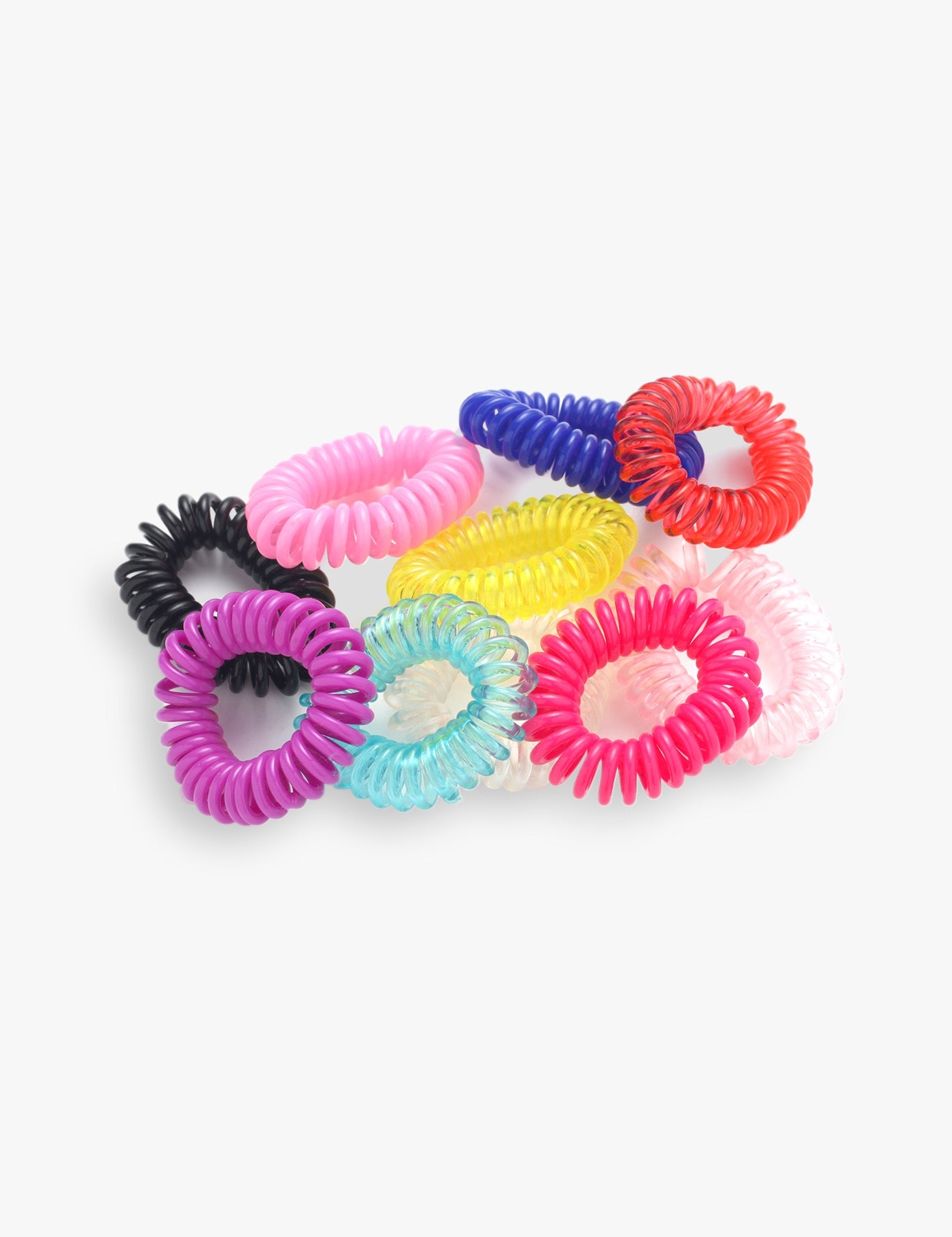 Farbige Spiralhaargummis, 6 Stück - All | ROYAL BEAUTY