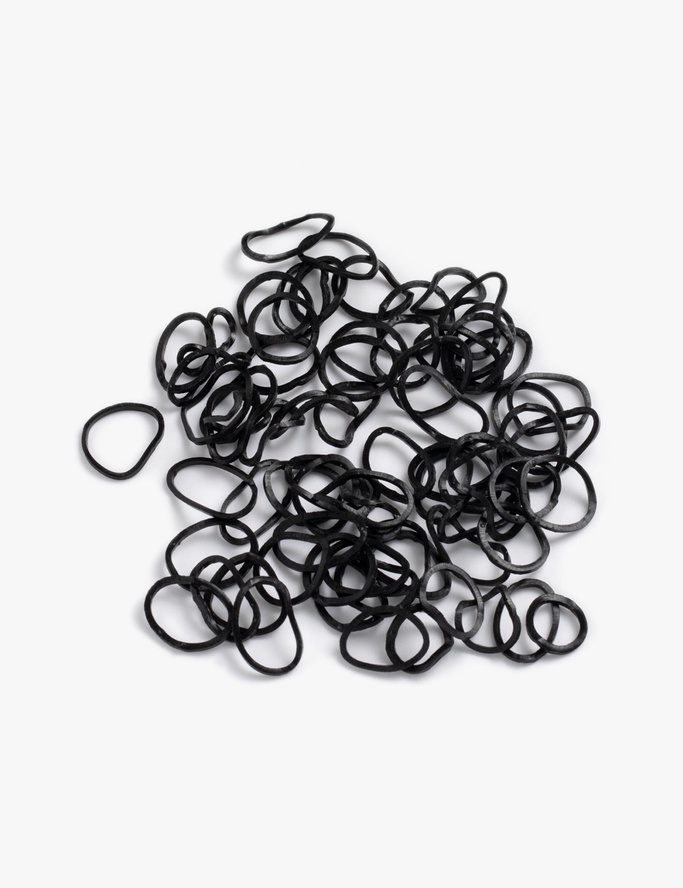 Schwarze Zopfgummis, 50 Stück - Haaraccessoires | Royal Beauty