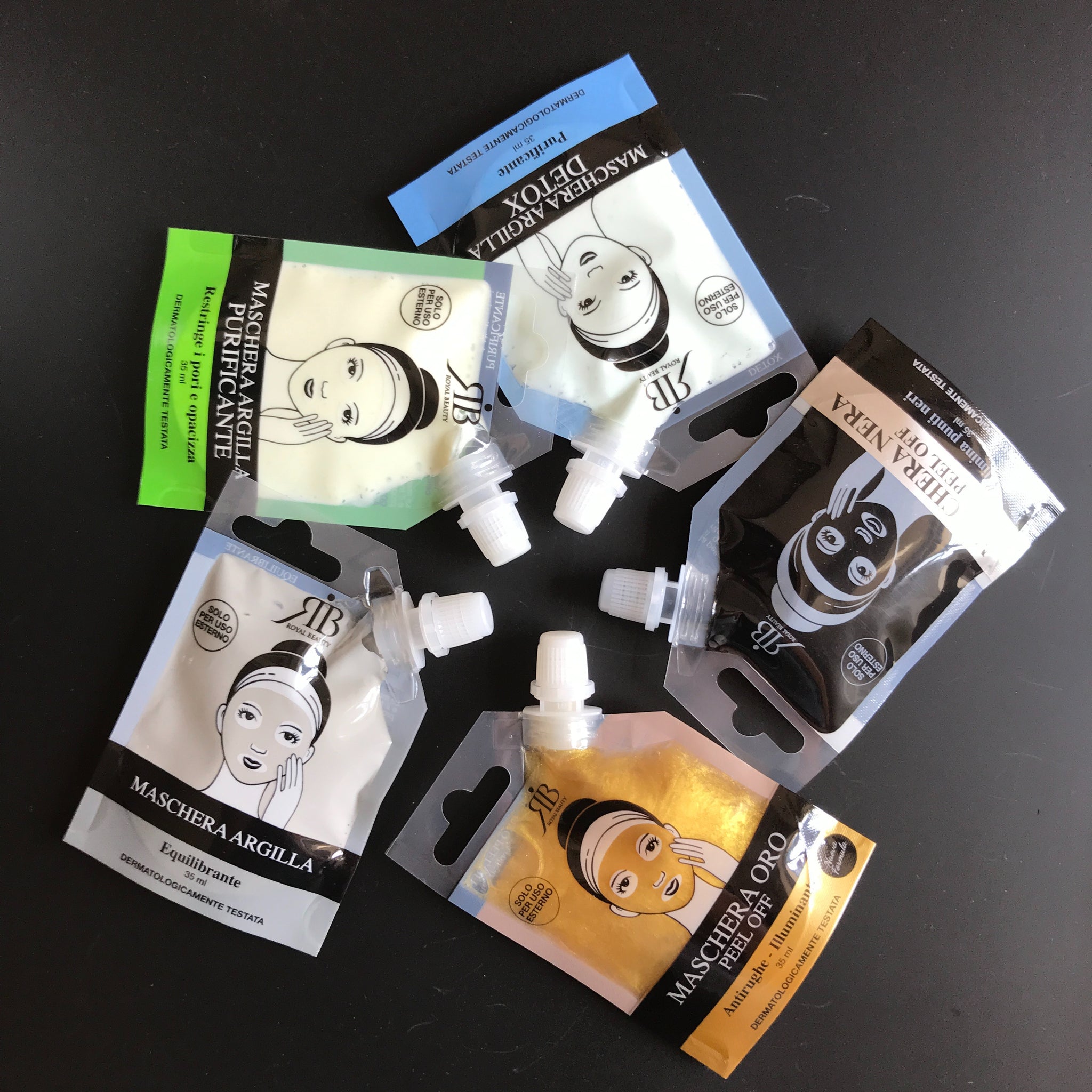 1-3 PZ MASCHERA Peel-off Lamina, Maschera Peel-off Oro Sadoer, Maschera - Foto 2