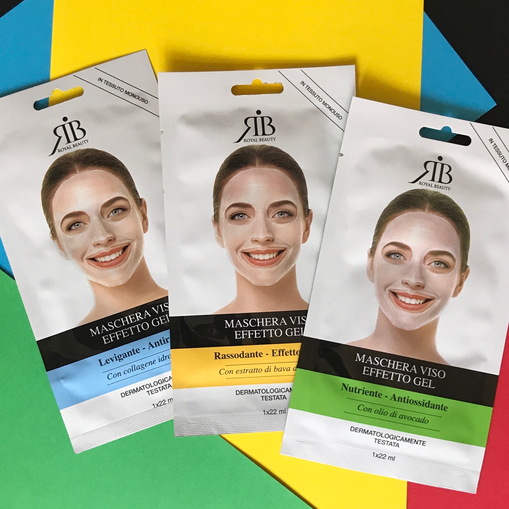 Maschera levigante effetto gel monouso | Royal Beauty