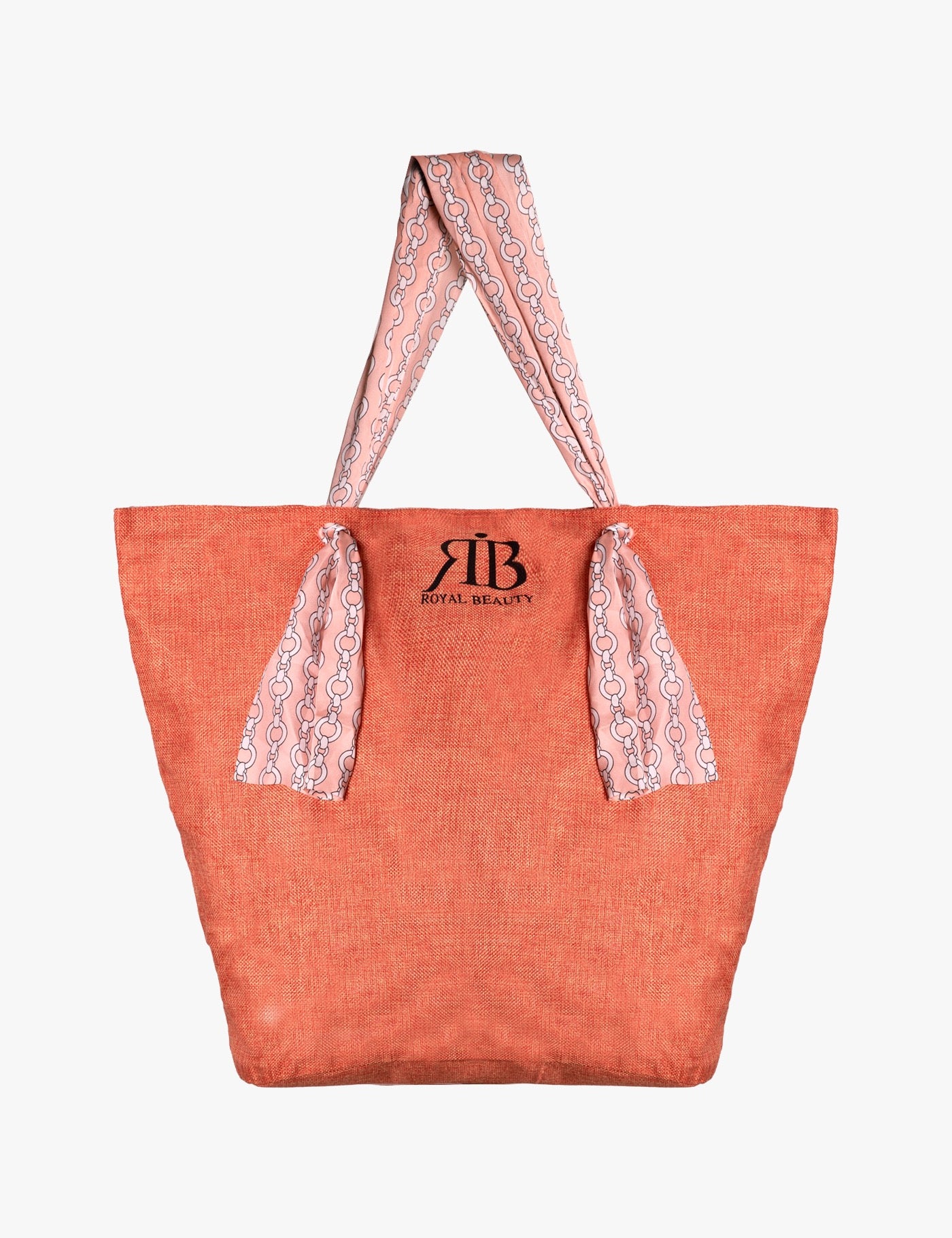 Borsa rosso corallo con manici in foulard - Saldi | Royal Beauty