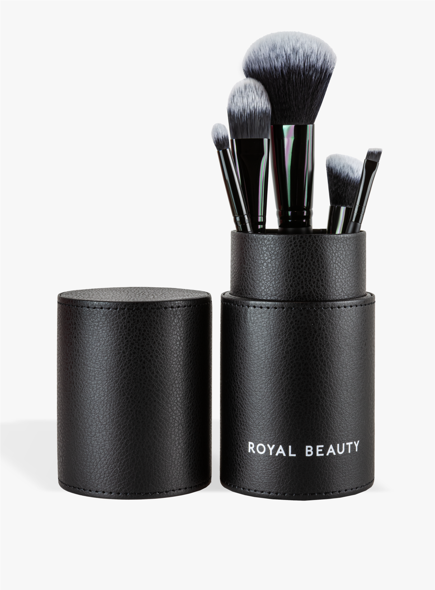 Halter aus Kunstleder mit Make-up-Pinseln ✭ Königliche Schönheit