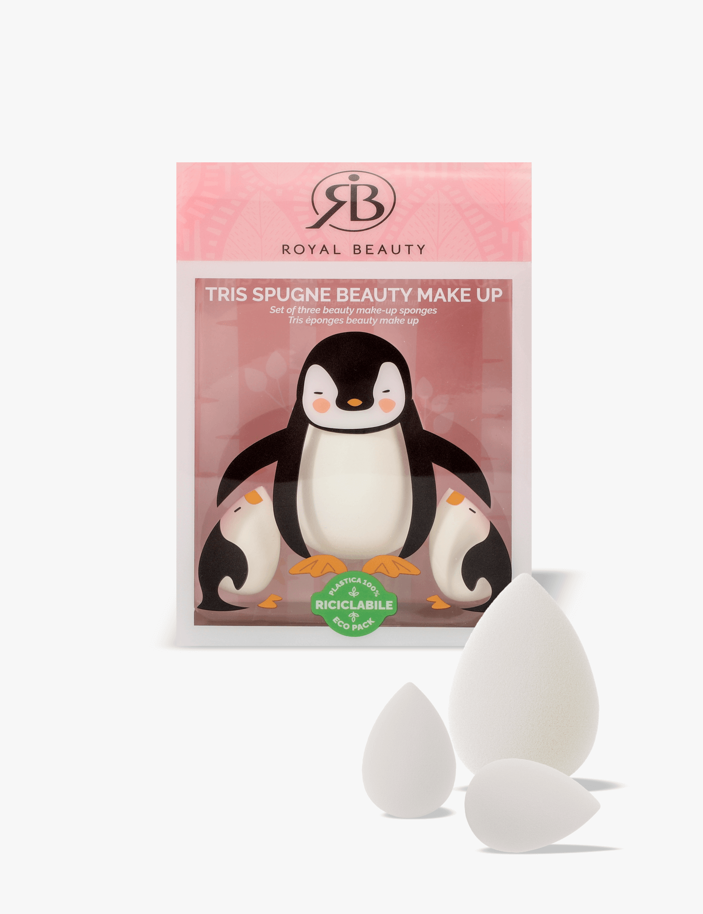 Beauty Blender Pinguino - Set 3 Pezzi - Pennelli e Accessori Make Up | Royal Beauty