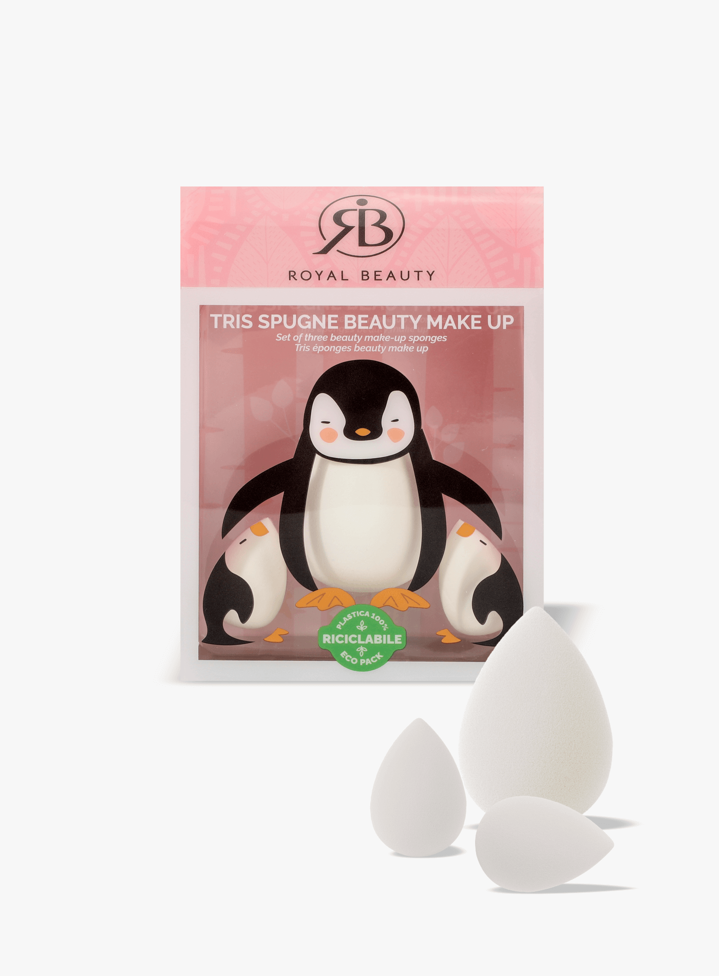 Beauty Blender Pinguino - Set 3 Pezzi -  | Royal Beauty