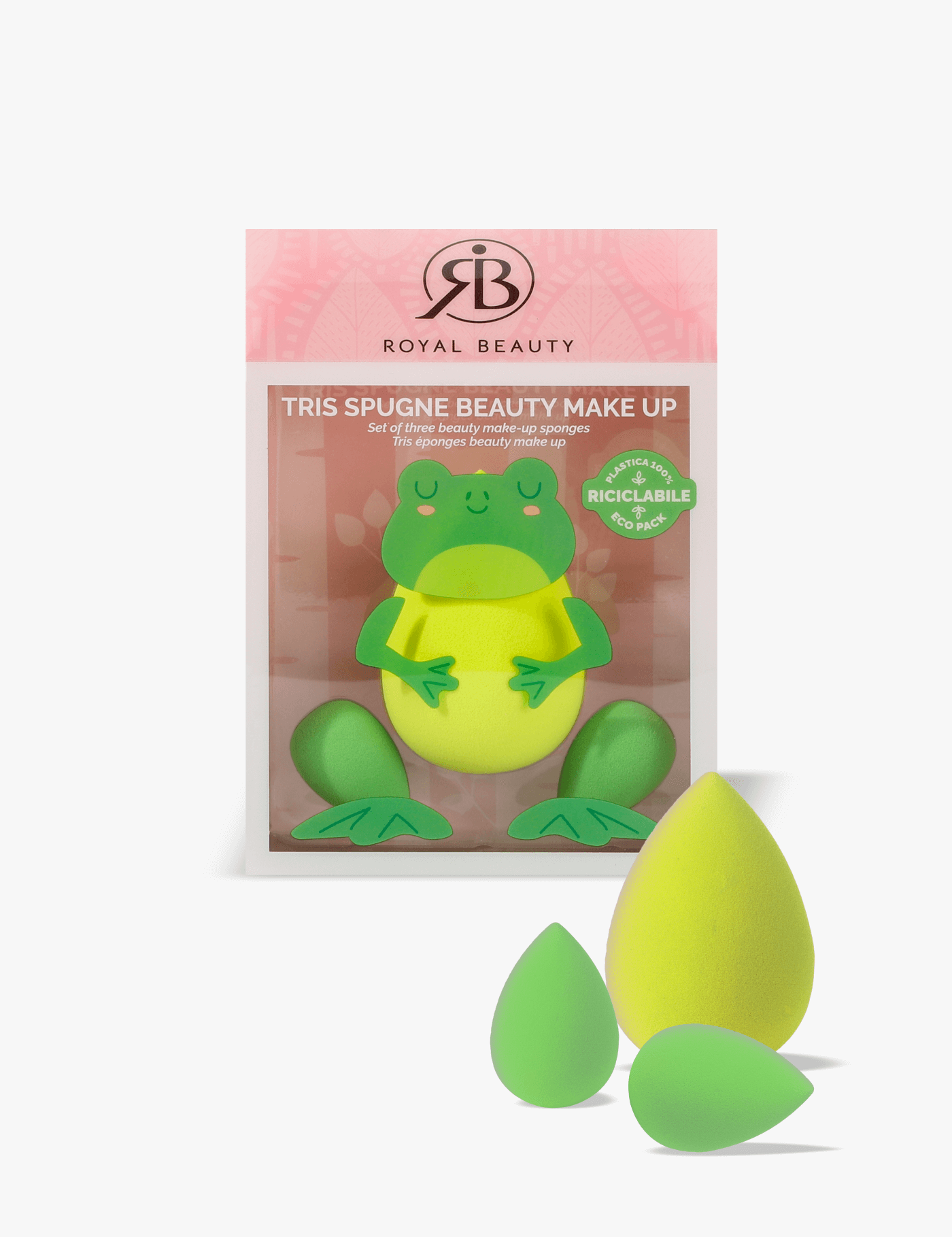 Beauty blender ranocchia - set 3 pezzi - Pennelli e Accessori Make Up | Royal Beauty