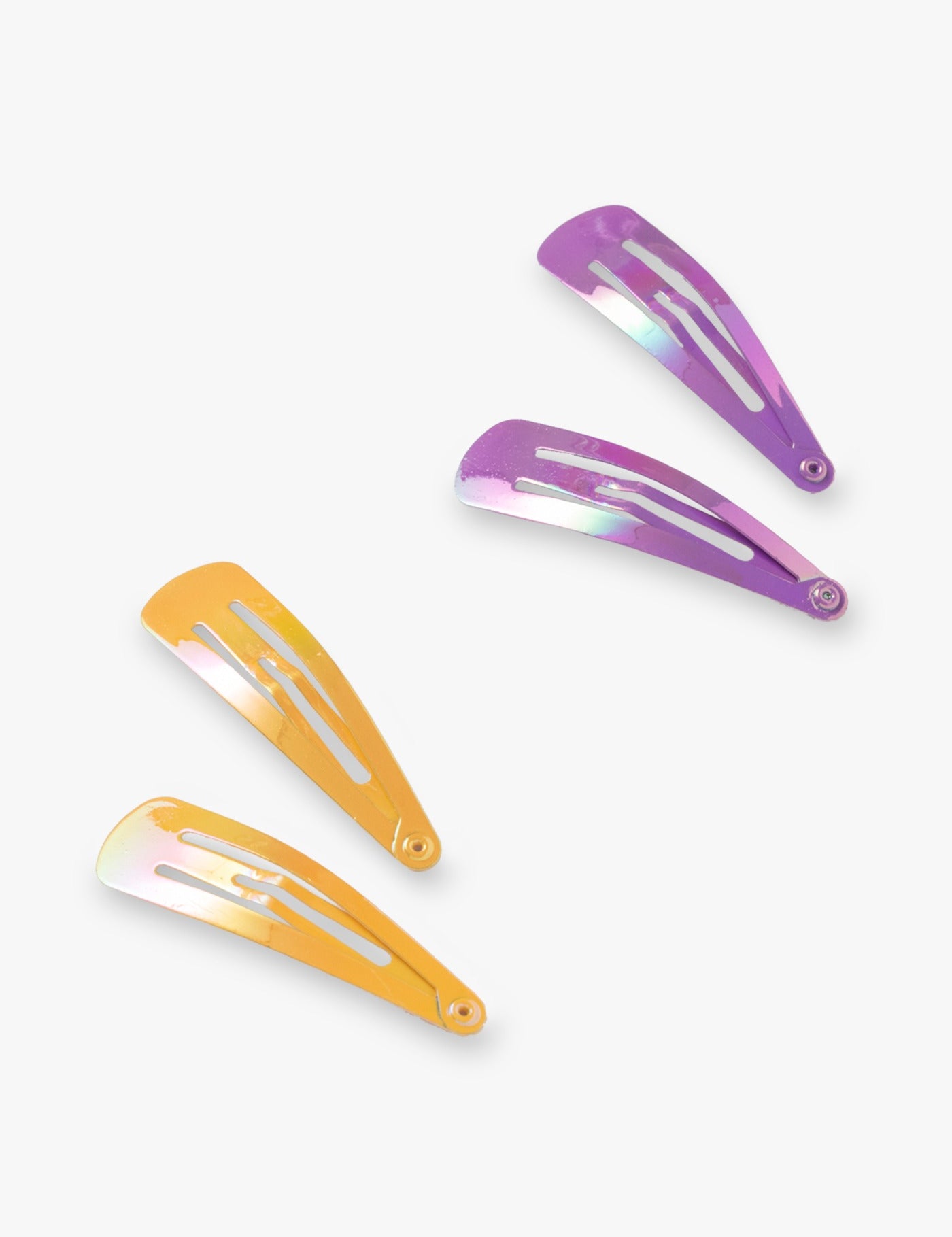 Haarclips in Gold und Lila, 4 Stück - Haaraccessoires | Royal Beauty
