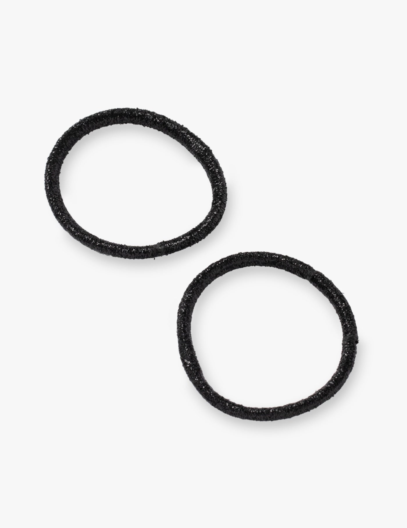 Metallfreie Haargummis, schwarz, 2 Stück - Haaraccessoires | Royal Beauty
