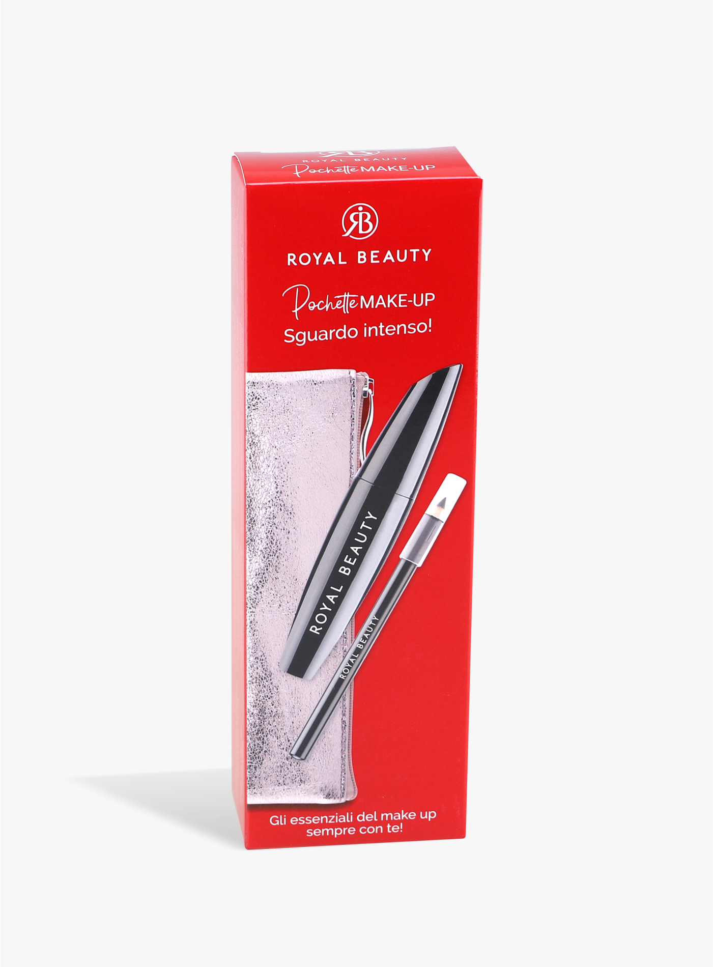 Mini Pochette con Mascara e Matita Nera | Royal Beauty