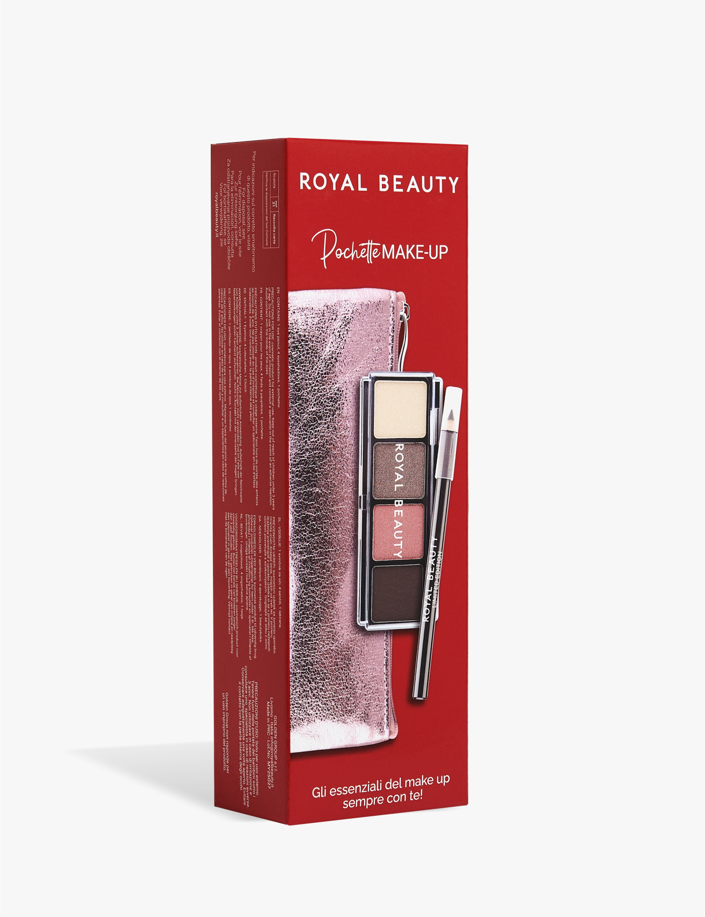 Mini-Kosmetiktasche mit Augenpalette und schwarzem Kajalstift - Bestseller | KÖNIGLICHE SCHÖNHEIT