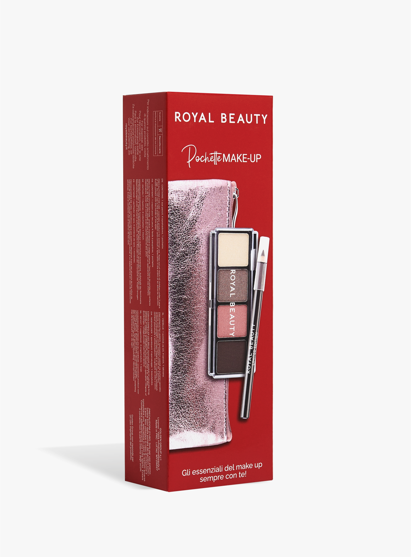 Mini Pochette Con Palette e Matita Nera -  | Royal Beauty