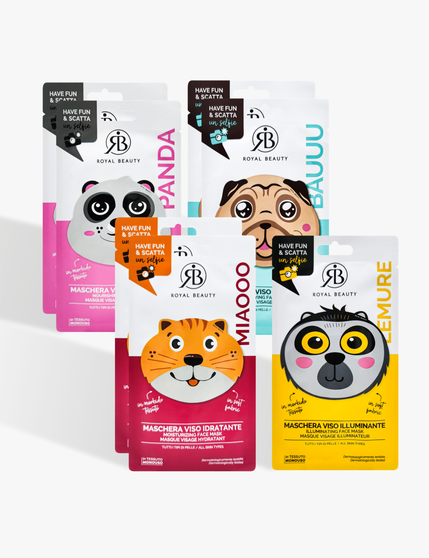 Cofanetto Regalo - 7 Maschere Animali - Novità | ROYAL BEAUTY