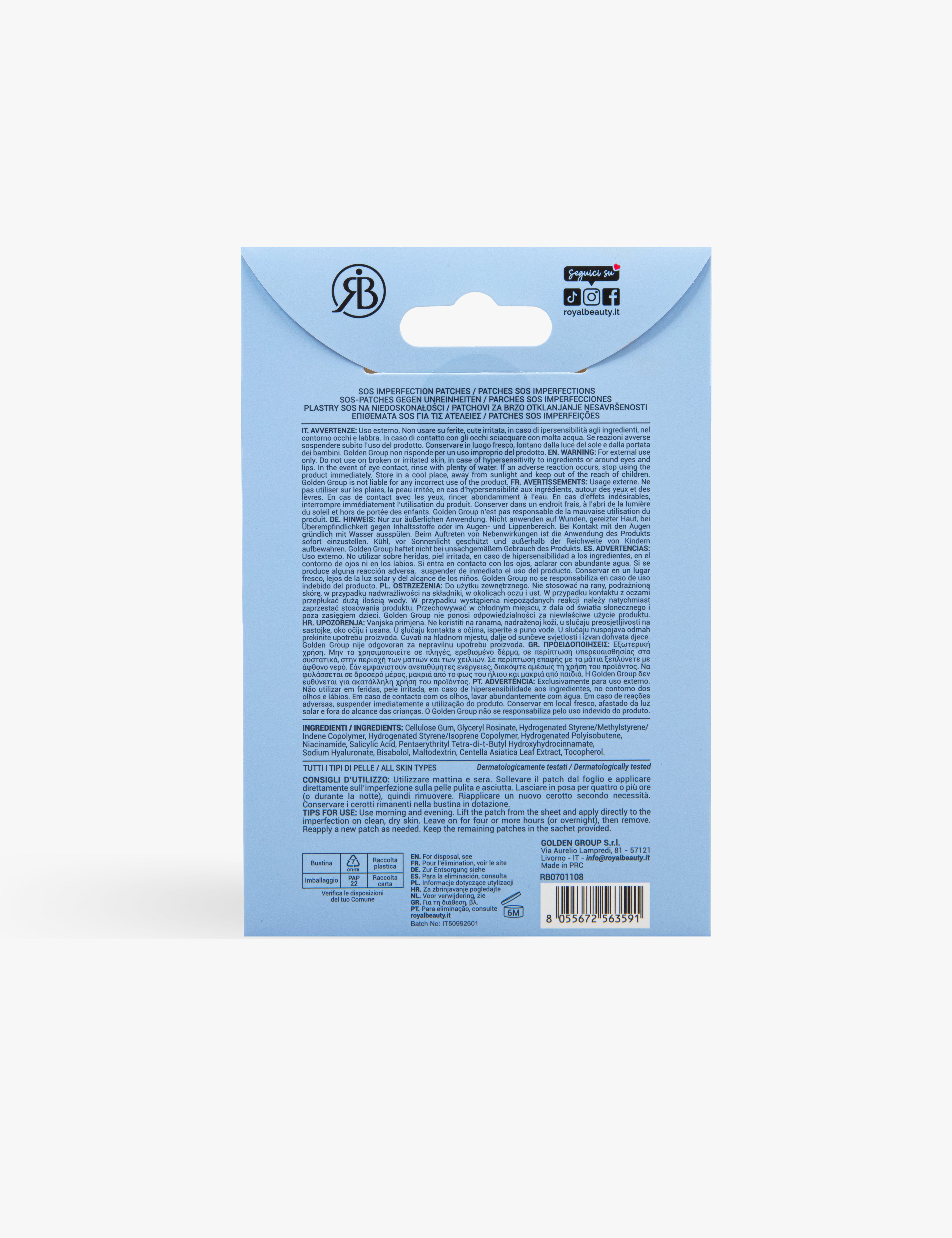 Patch Idrocolloidali Trasparenti SOS Imperfezioni| 36 Patch - All | balsami labbra e lip gloss