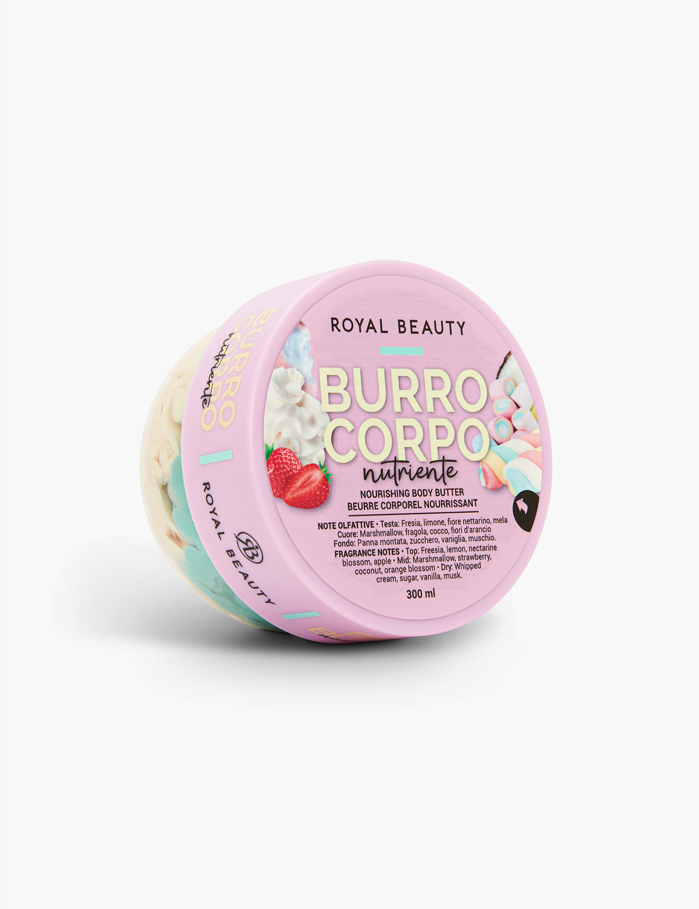 Burro Corpo Nutriente N°11 | Marshmallow Gourmand - Creme Corpo Gourmand | ROYAL BEAUTY
