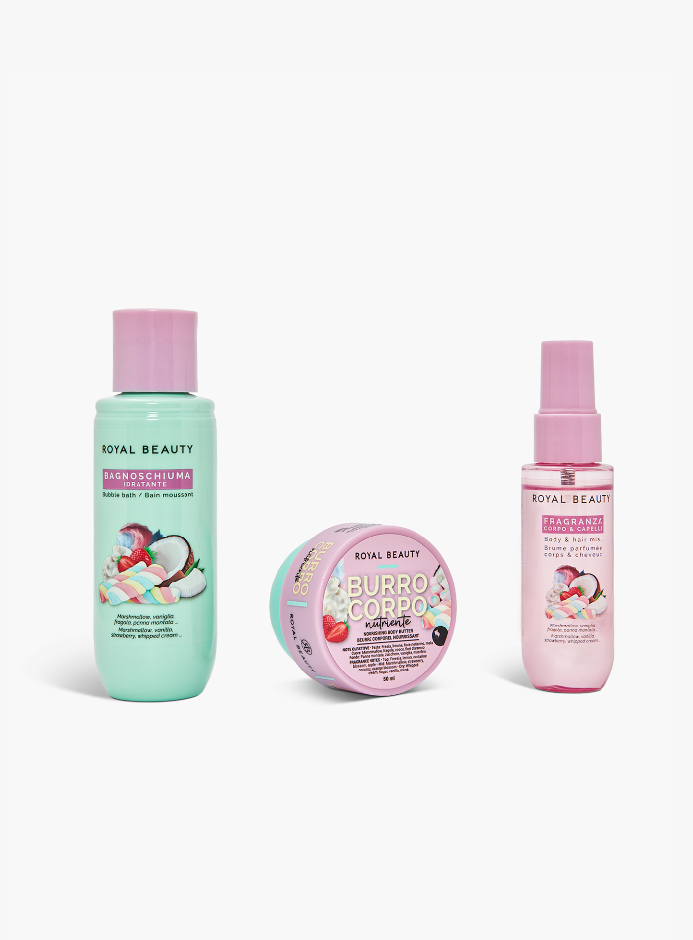 Travel Kit N°11 | Mini Body CareMarshmallow Gourmand | Royal Beauty