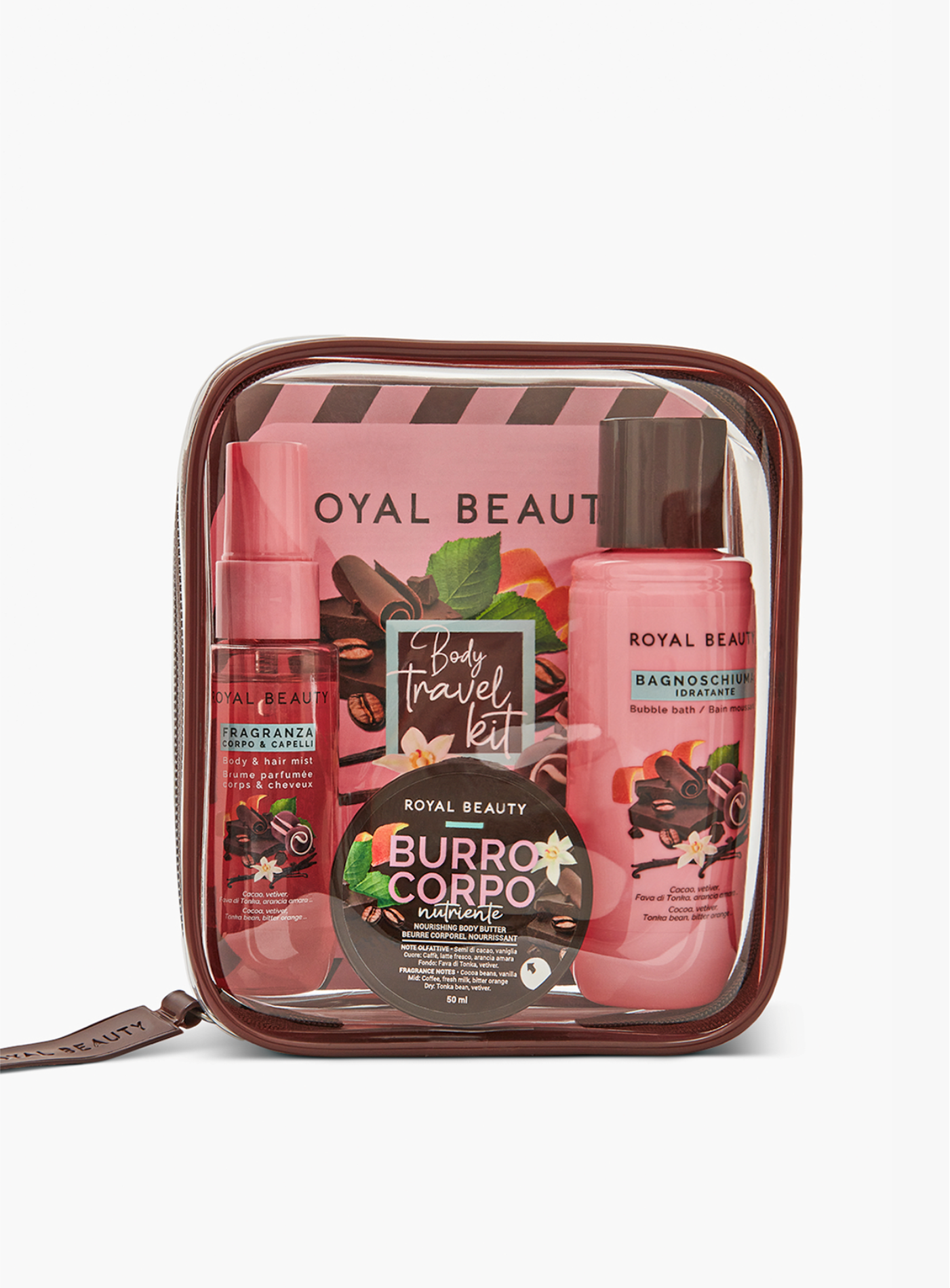 Travel Kit N°12 | Mini Body Care Cioccolato Gourmand -  | Royal Beauty