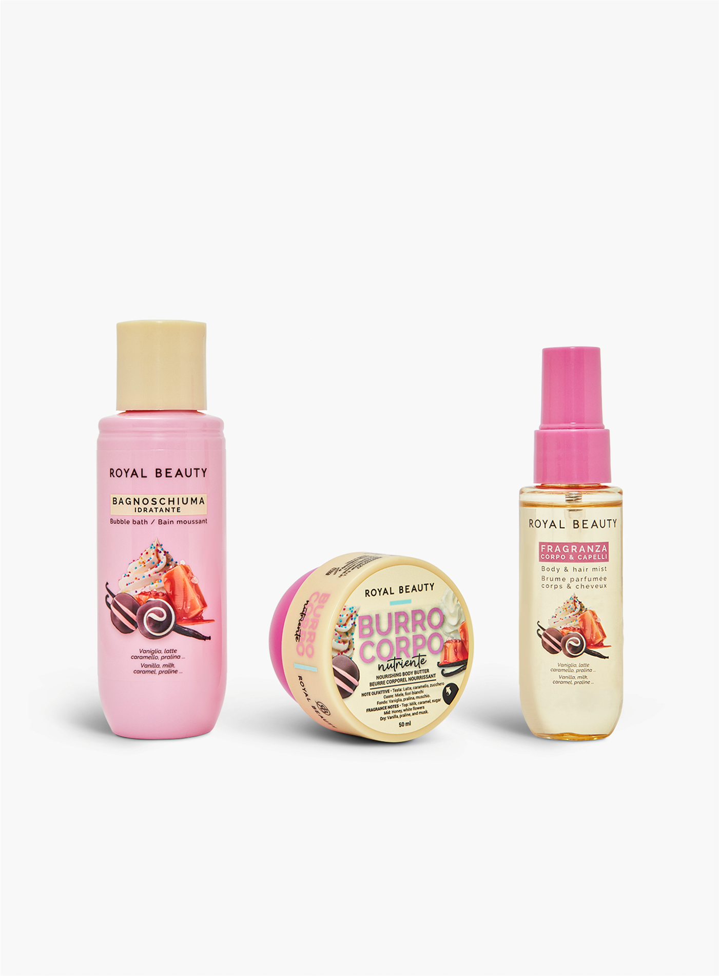 Travel Kit N°13 | Mini Body Care Vaniglia Gourmand | Royal Beauty