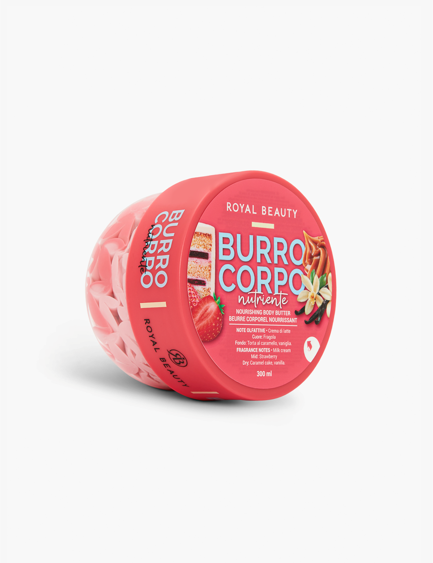 Burro Corpo Nutriente N°14 | Cheesecake Fragola Gourmand - Creme Corpo Gourmand | ROYAL BEAUTY