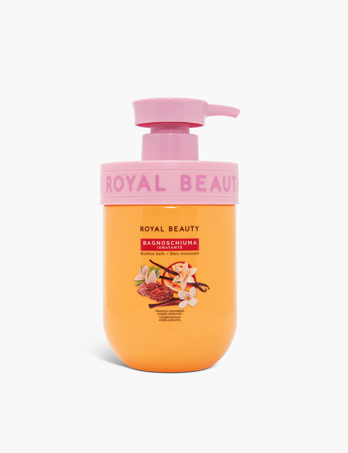 Bagnoschiuma Idratante N°1 Mandorla Caramellata, Vaniglia & Pistacchio - Creme Corpo Gourmand | ROYAL BEAUTY