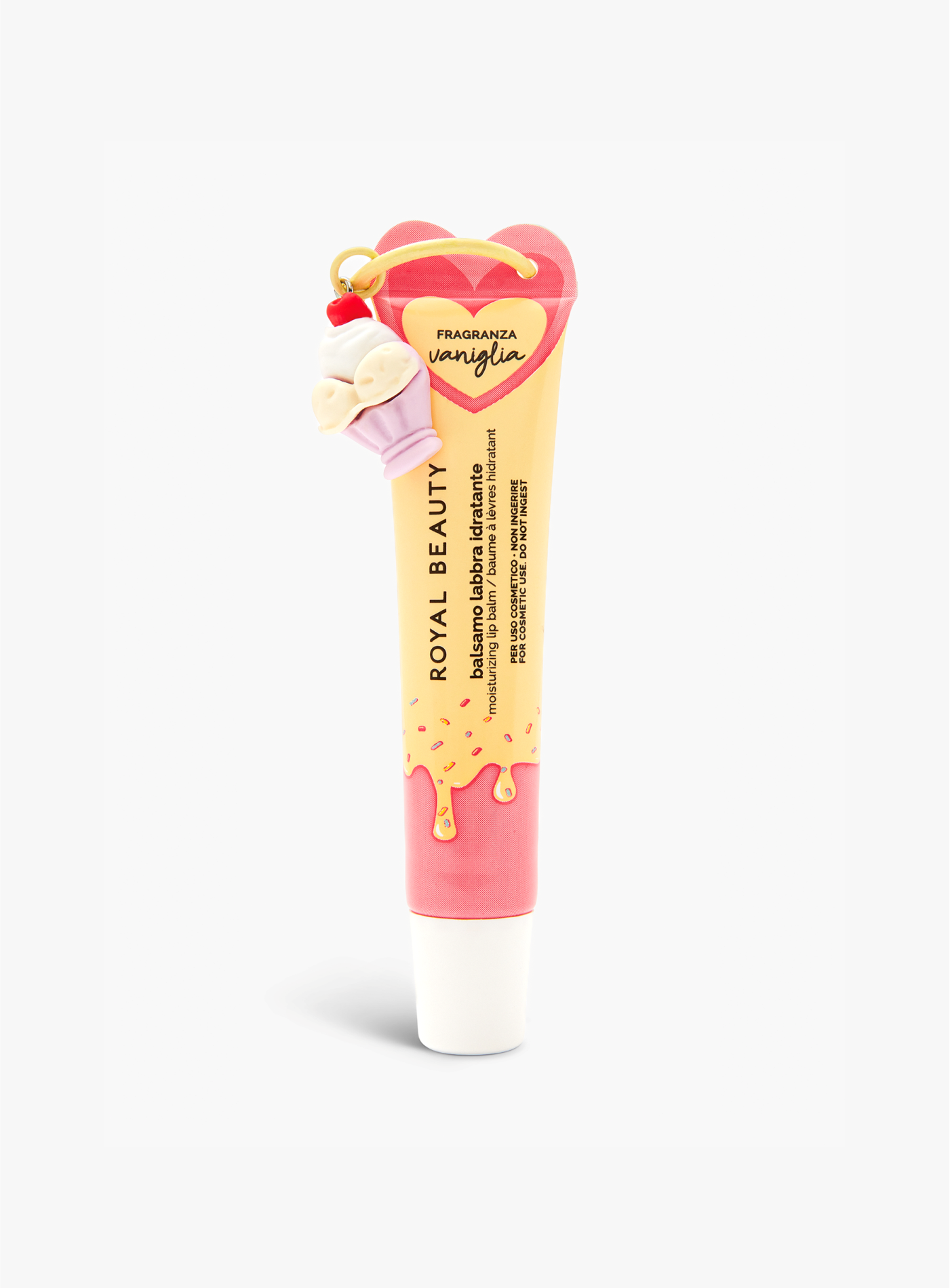 Balsamo Labbra Vaniglia con Charm | Lip Balm Gourmand -  | Royal Beauty