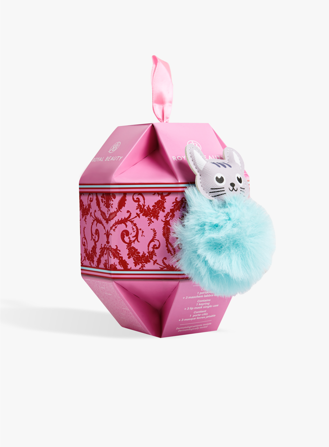 Weihnachtskugel - Schlüsselanhänger und drei Lippenmasken -  | Königliche Schönheit