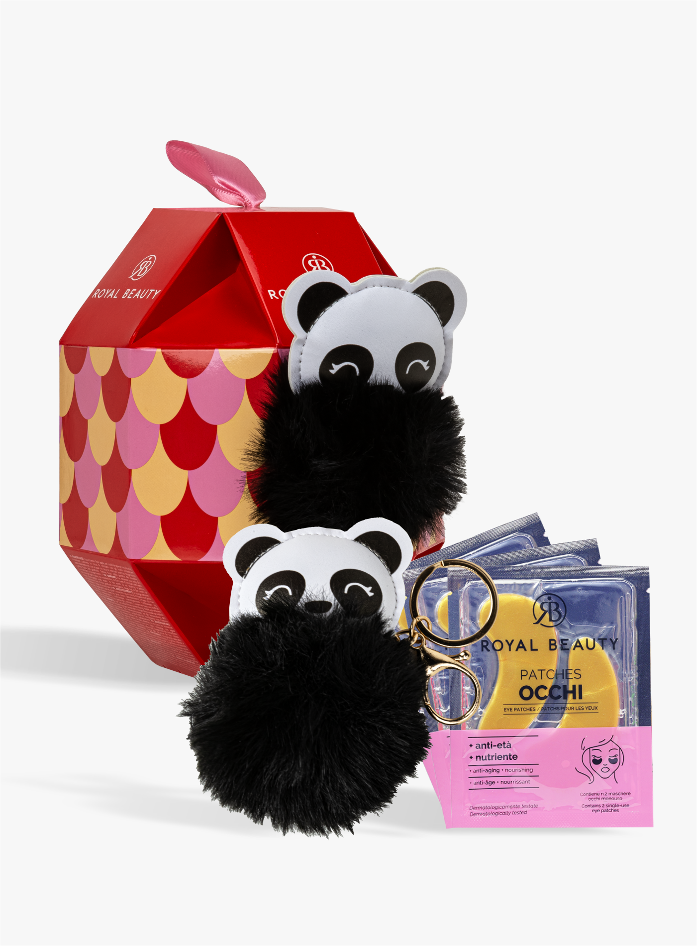 Palla Di Natale - Portachiavi E Tre Patches Occhi -  | Royal Beauty