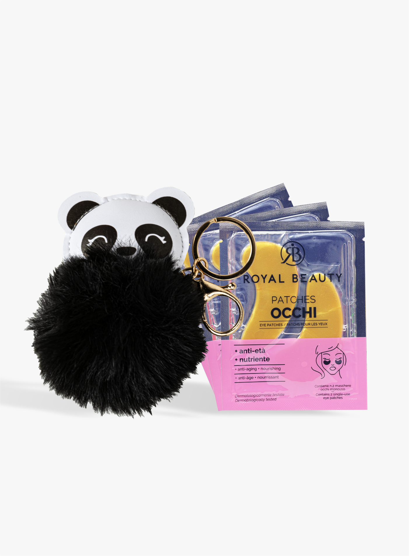 Palla Di Natale - Portachiavi E Tre Patches Occhi | Royal Beauty