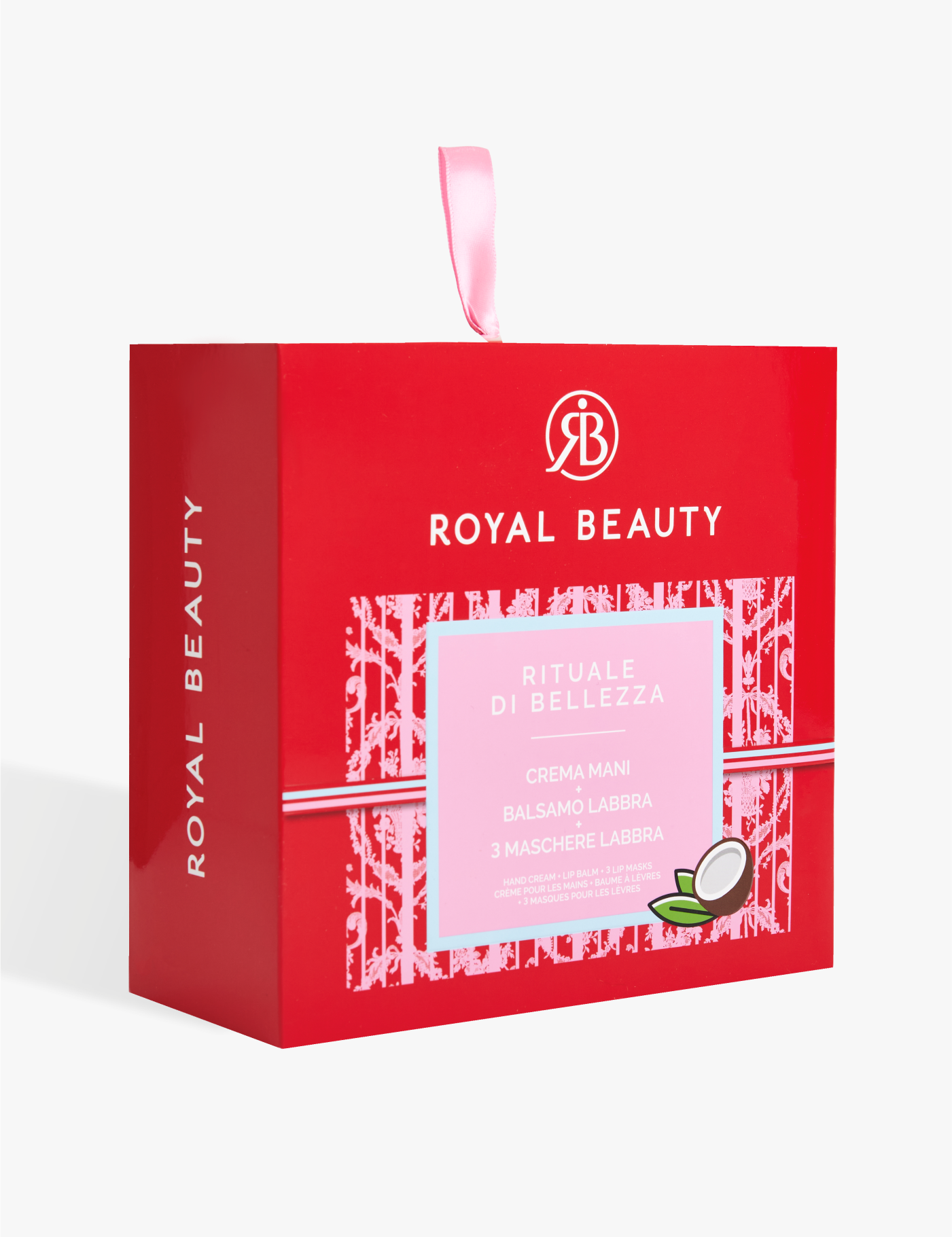 Kit crema mani, balsamo labbra e 3 patches labbra - cocco - Idee Regalo | ROYAL BEAUTY