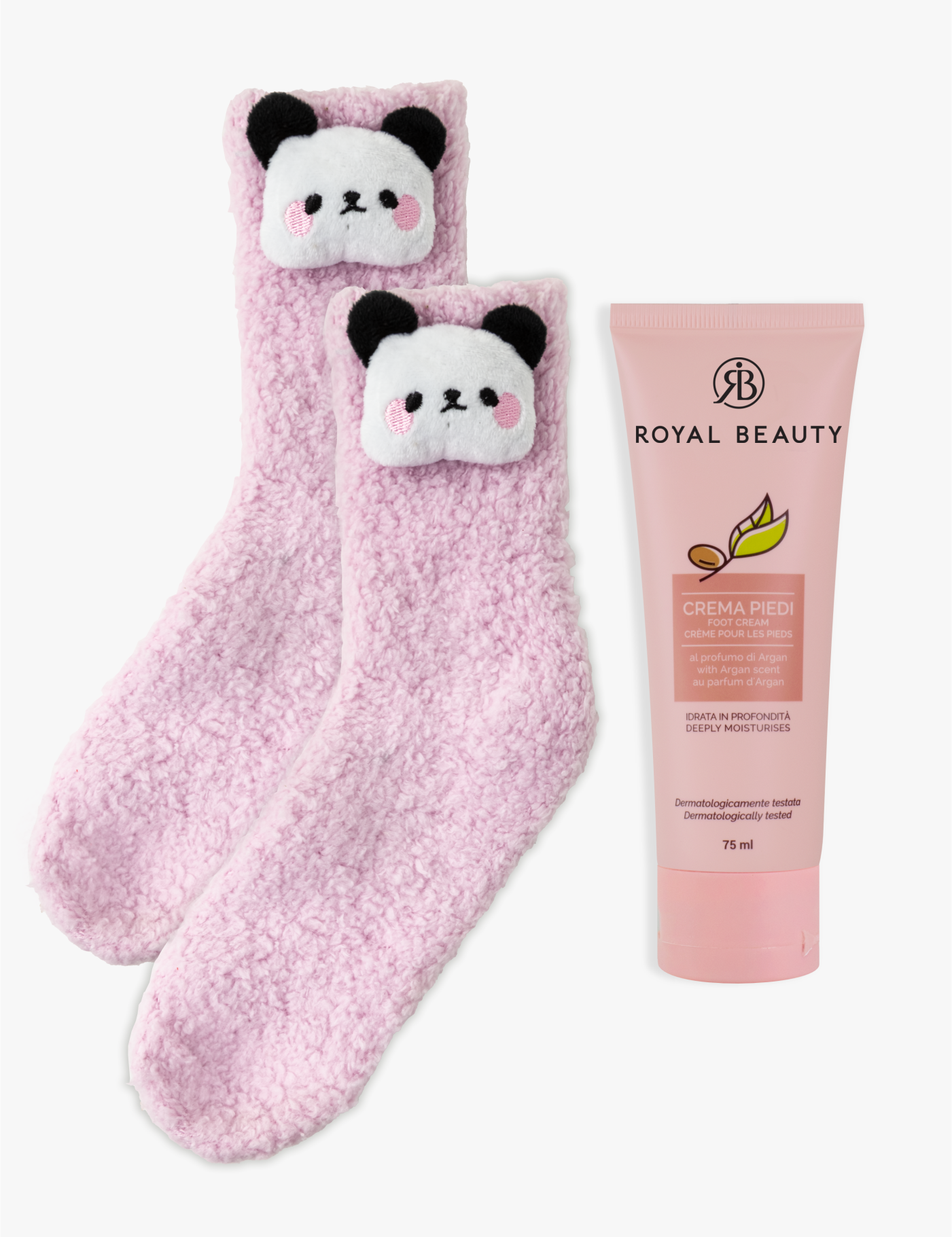 Kit Morbidi Calzini e Crema Piedi – Argan - Idee Regalo | Royal Beauty