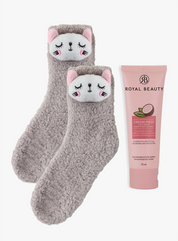 Kit Morbidi Calzini e Crema Piedi – Cocco -  | Royal Beauty