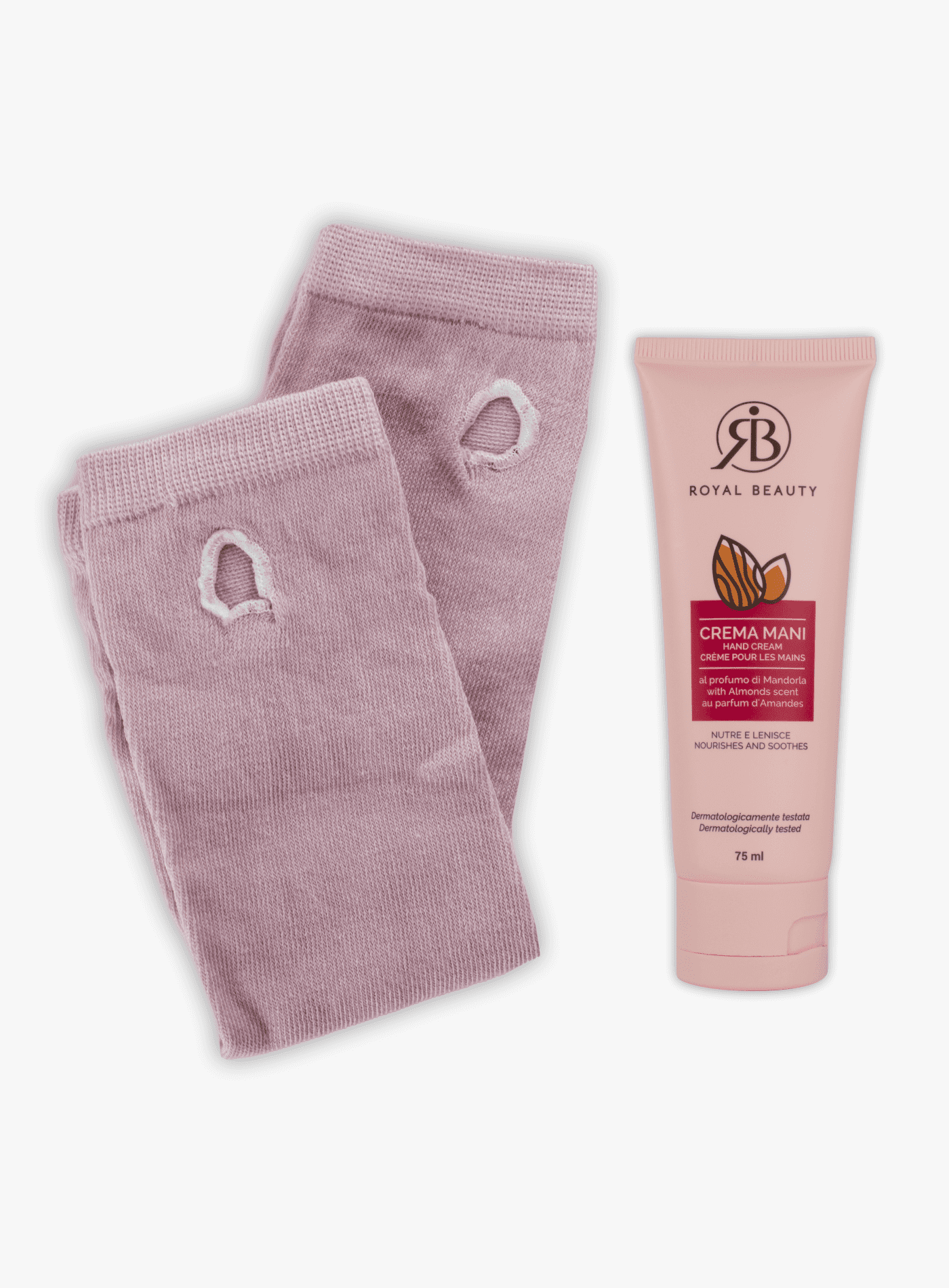 Kit guanti e crema mani mandorla -  | Royal Beauty