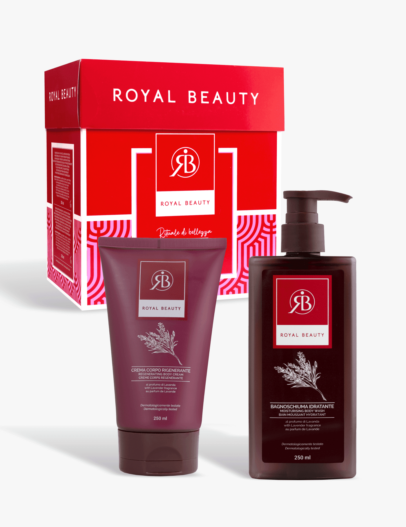 Cofanetto Relax alla Lavanda - Prodotti per la Cura del Corpo | Royal Beauty