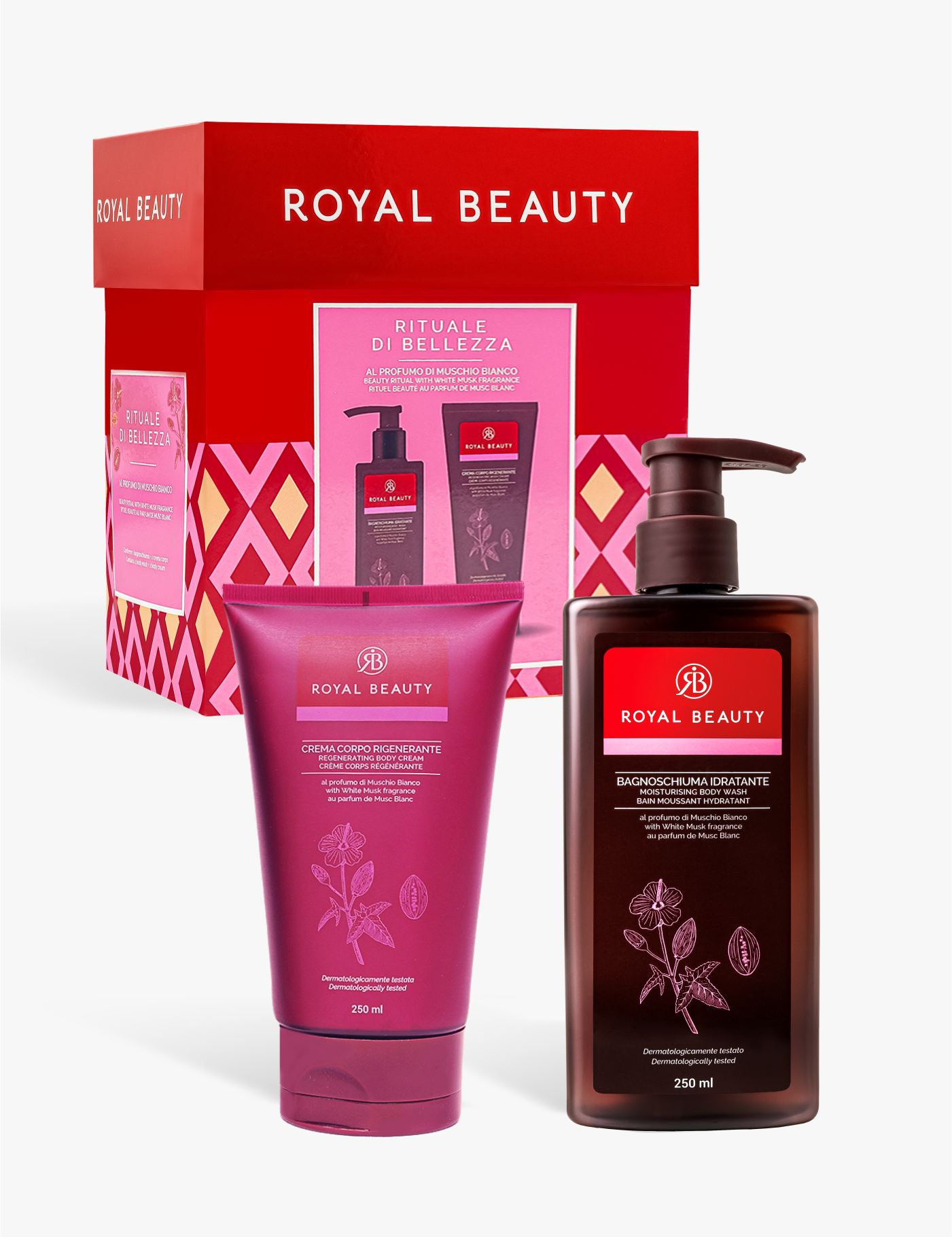 Cofanetto Relax al Muschio Bianco - Prodotti per la Cura del Corpo | Royal Beauty