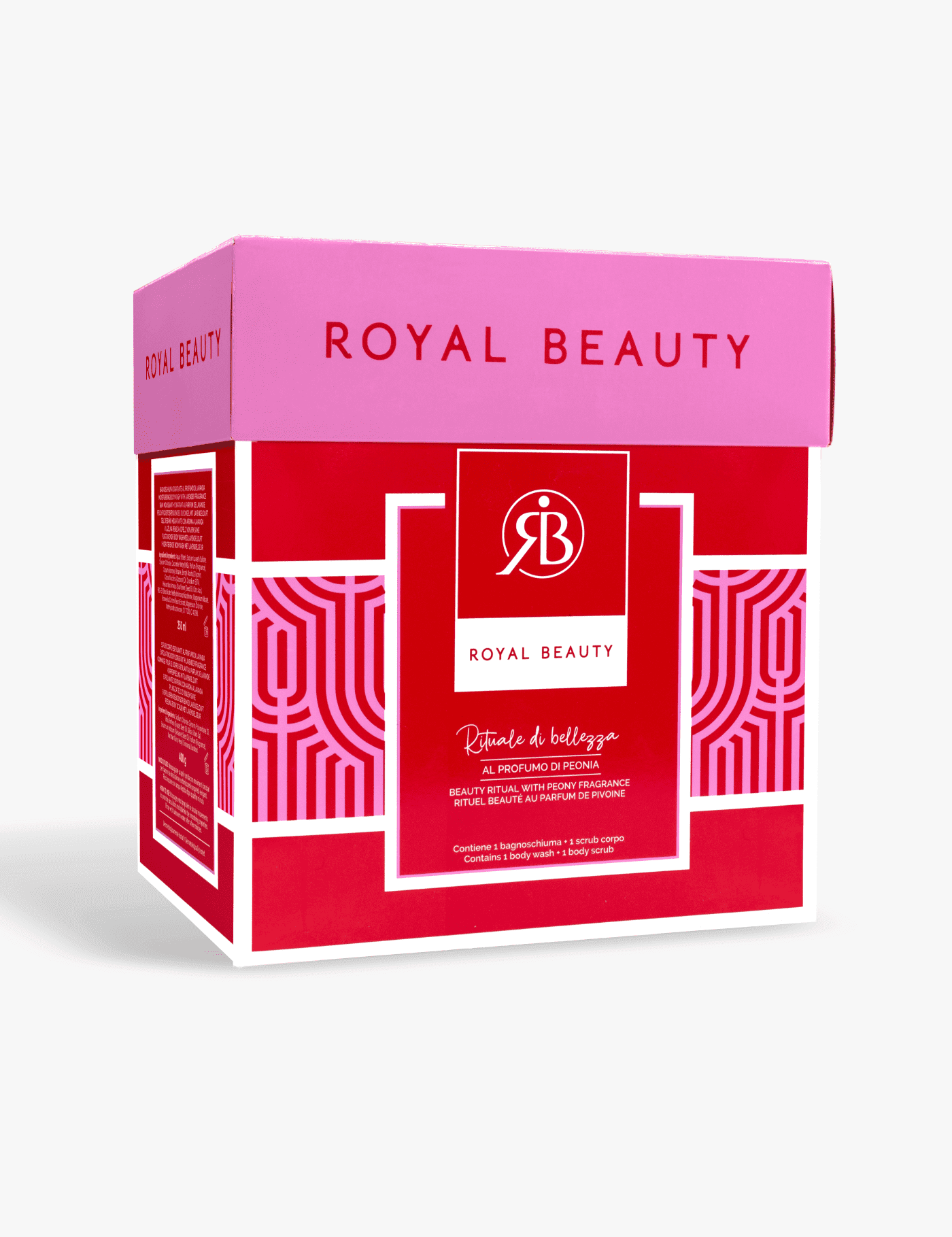 Cofanetto bagnoschiuma e scrub corpo - peonia - Prodotti per la Cura del Corpo | Royal Beauty