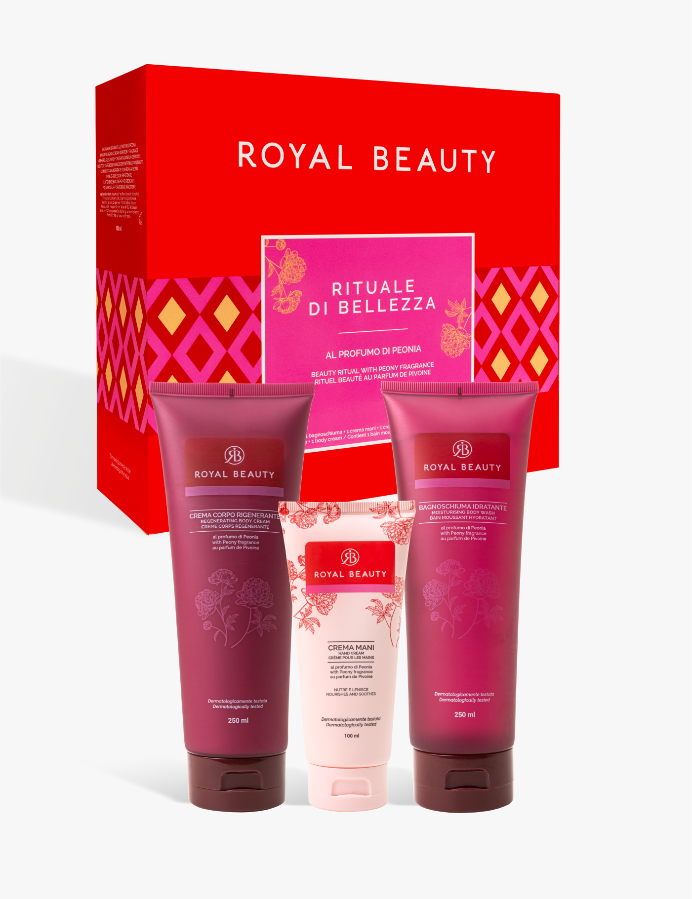 Set Regalo Peonia – Coccola di Bellezza - Prodotti per la Cura del Corpo | Royal Beauty