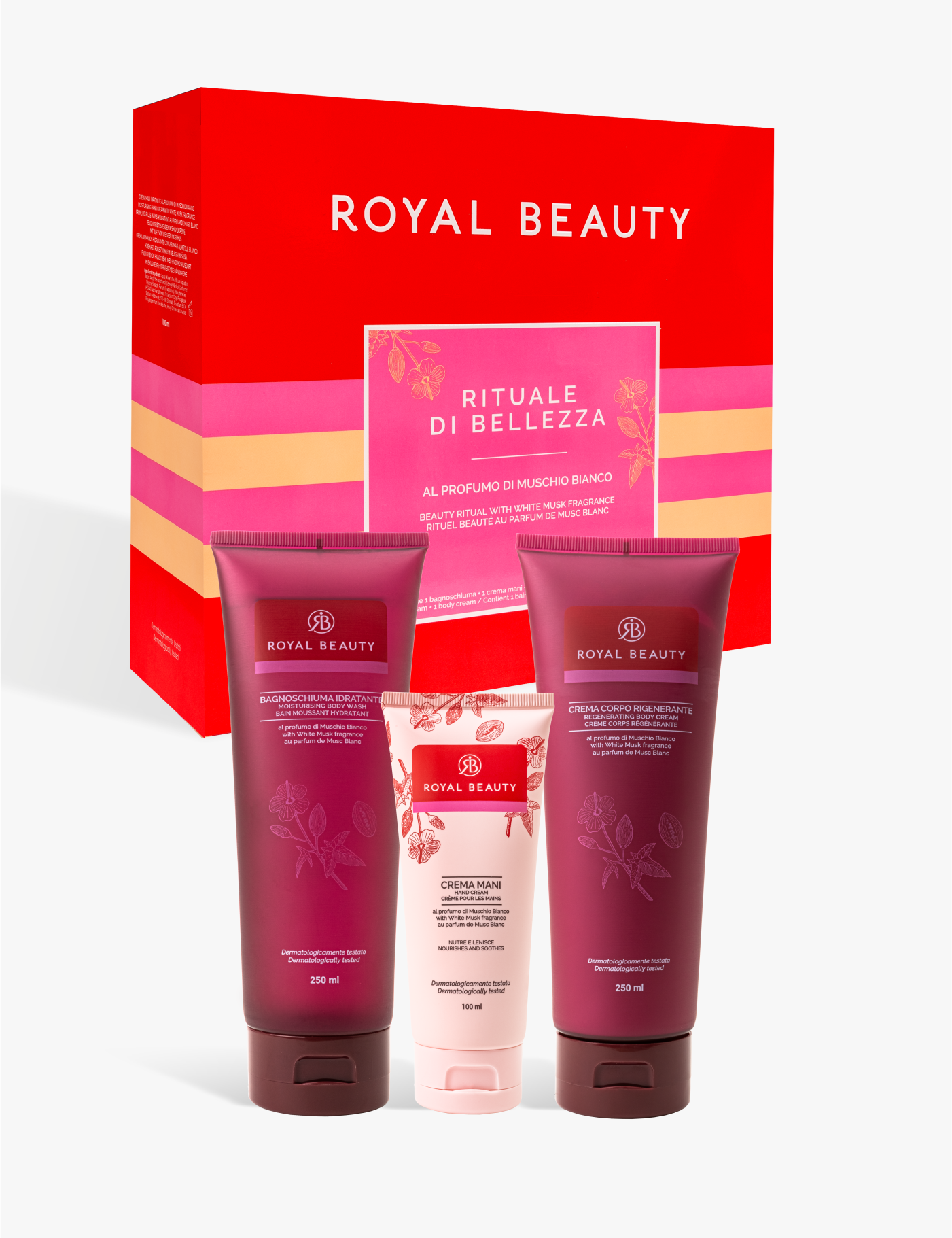 Set Regalo Muschio Bianco – Coccola di Bellezza - Prodotti per la Cura del Corpo | Royal Beauty