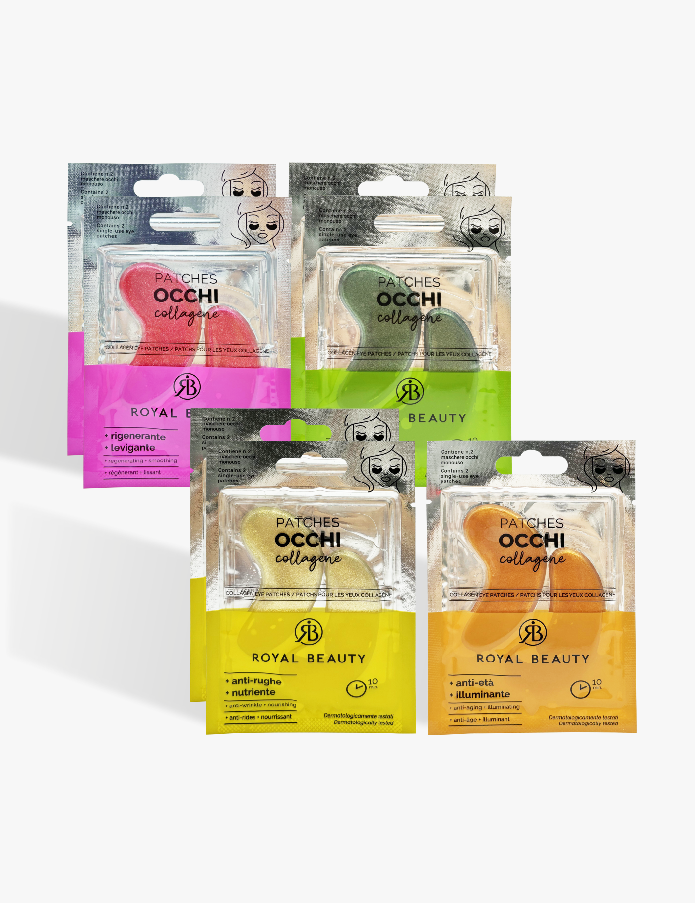 Confezione Regalo - 7 Patches Occhi - Maschere Viso | ROYAL BEAUTY