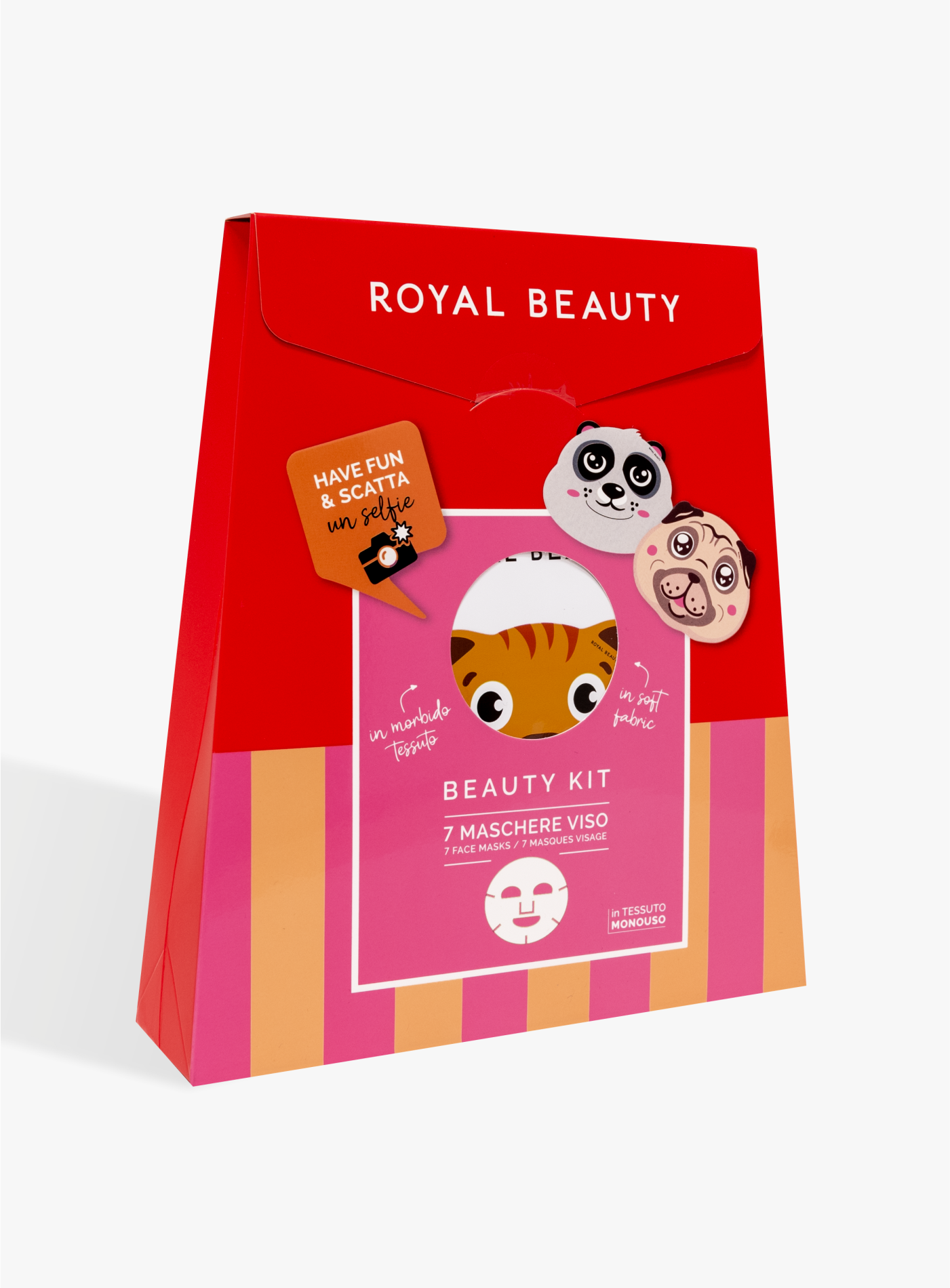 Geschenkbox - 7 Tiermasken -  | Royal Beauty