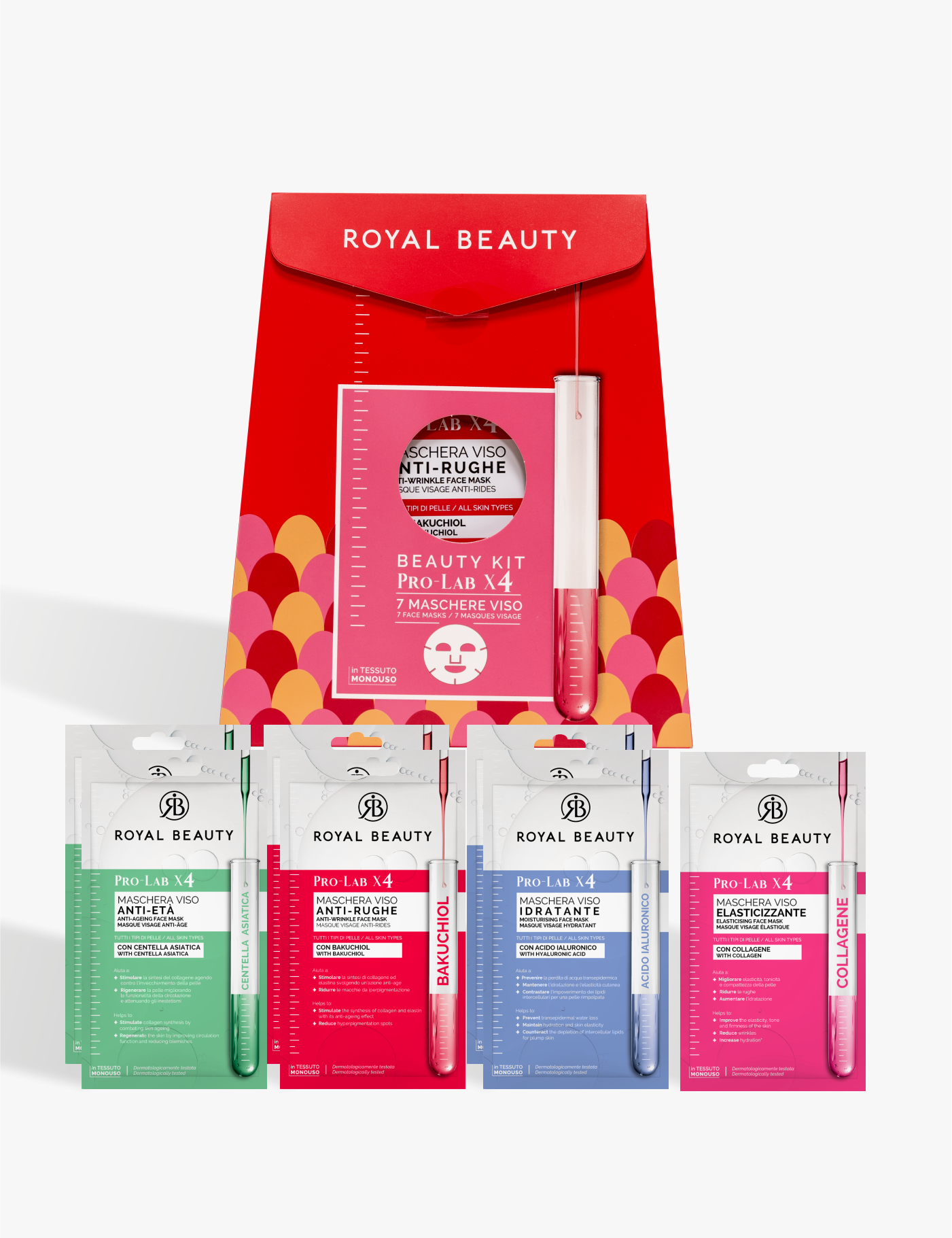 Geschenkbox - 7 Pro-Lab-Masken - Gesichtsmasken | ROYAL BEAUTY