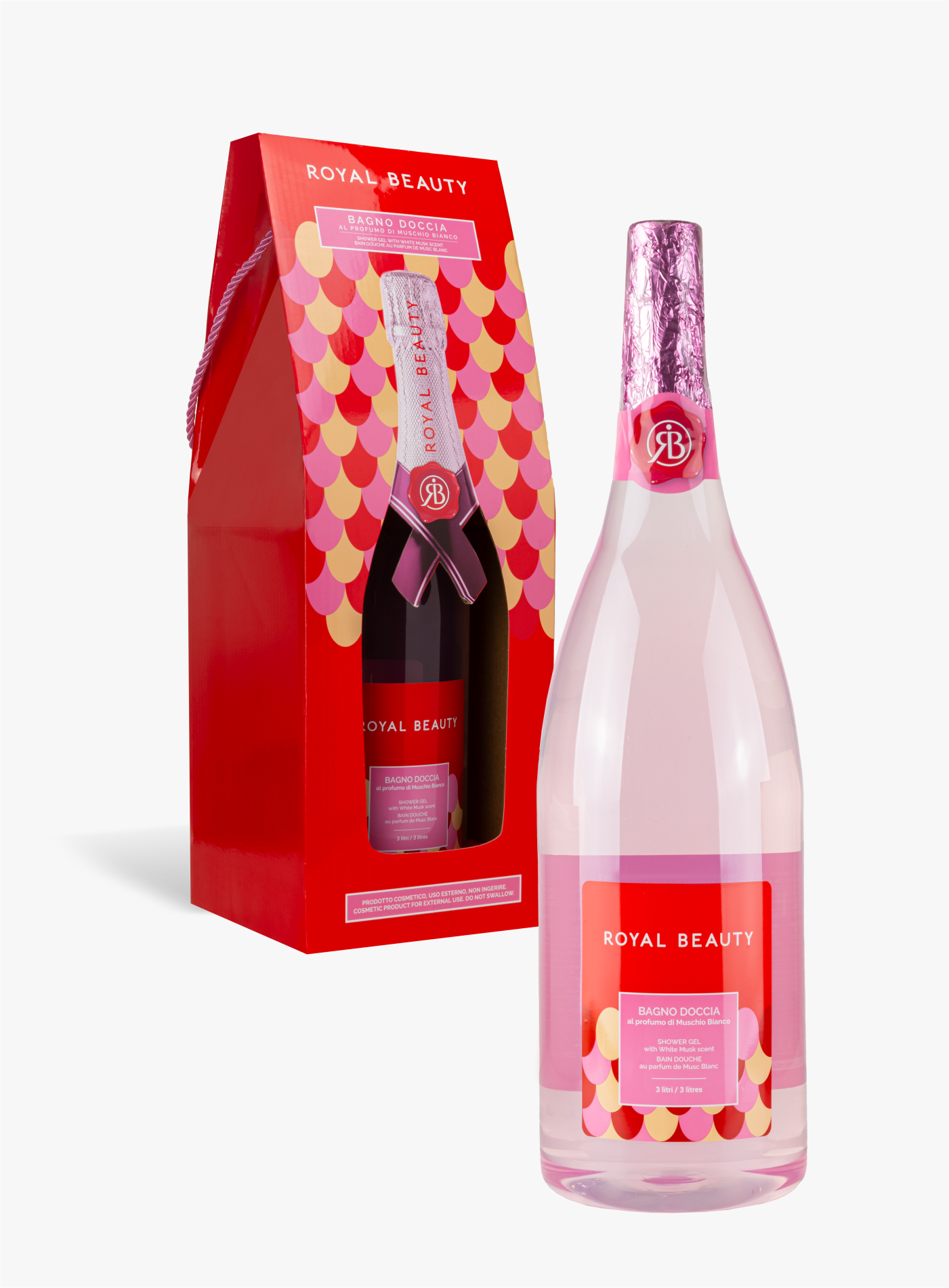 Bagnoschiuma Muschio Bianco - 3 Litri | Royal Beauty