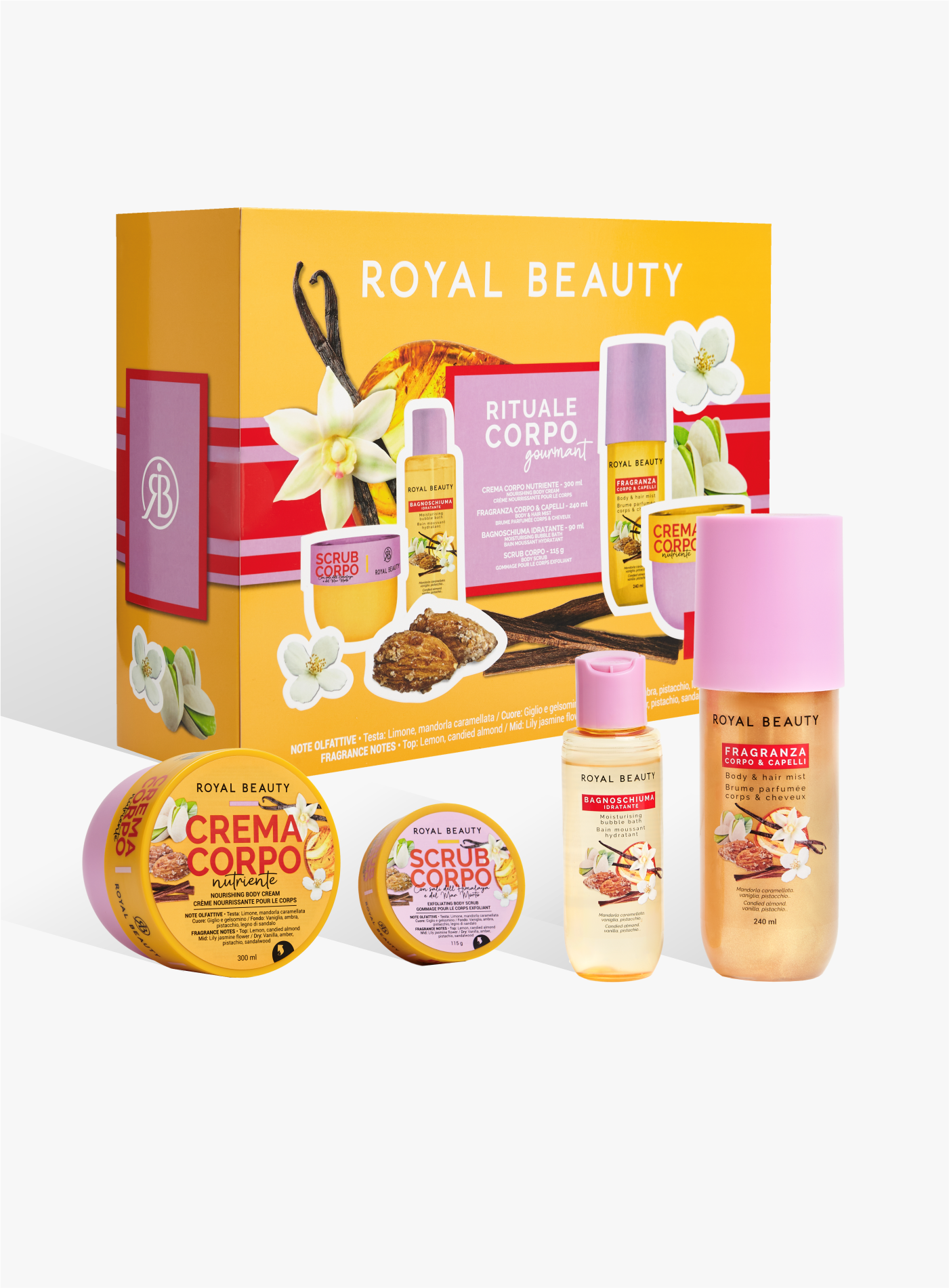 Gourmand Körperpflegeset – Duft Nr. 1 | Königliche Schönheit