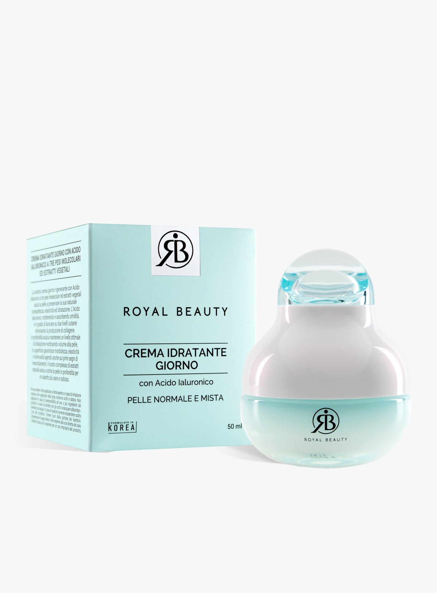 Crema Giorno Idratante con Acido Ialuronico | Royal Beauty