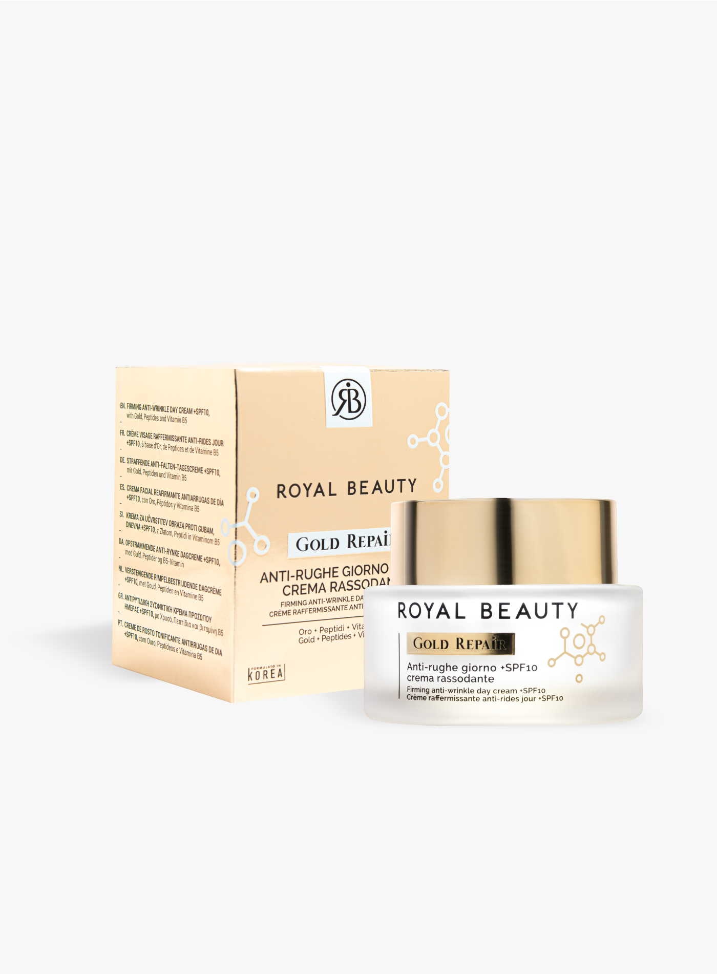 Gold Repair - Crema viso rassodante +SPF 10 -  | Royal Beauty