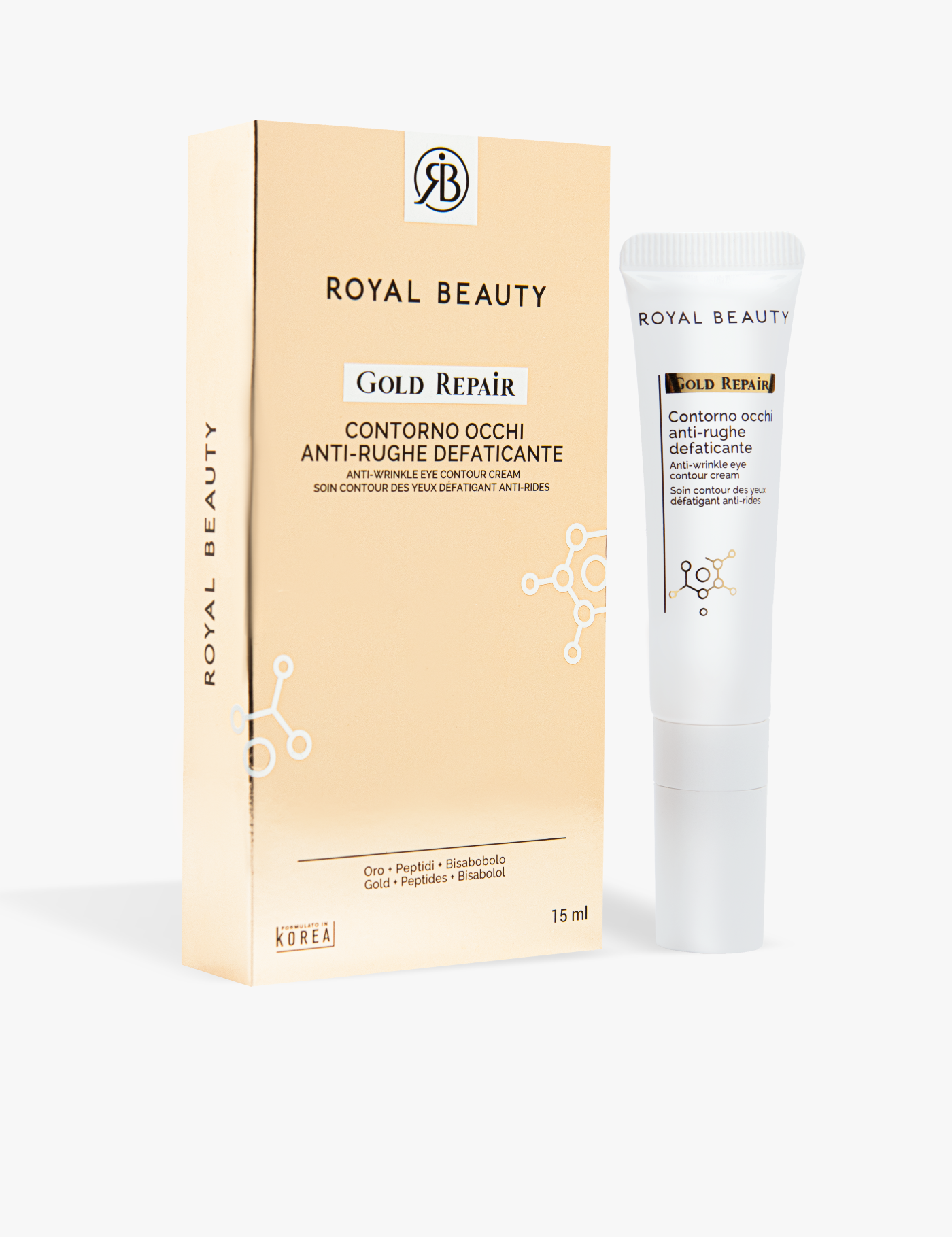 Gold Repair - Contorno occhi anti-rughe defaticante - Linea Anti-Age Gold | ROYAL BEAUTY